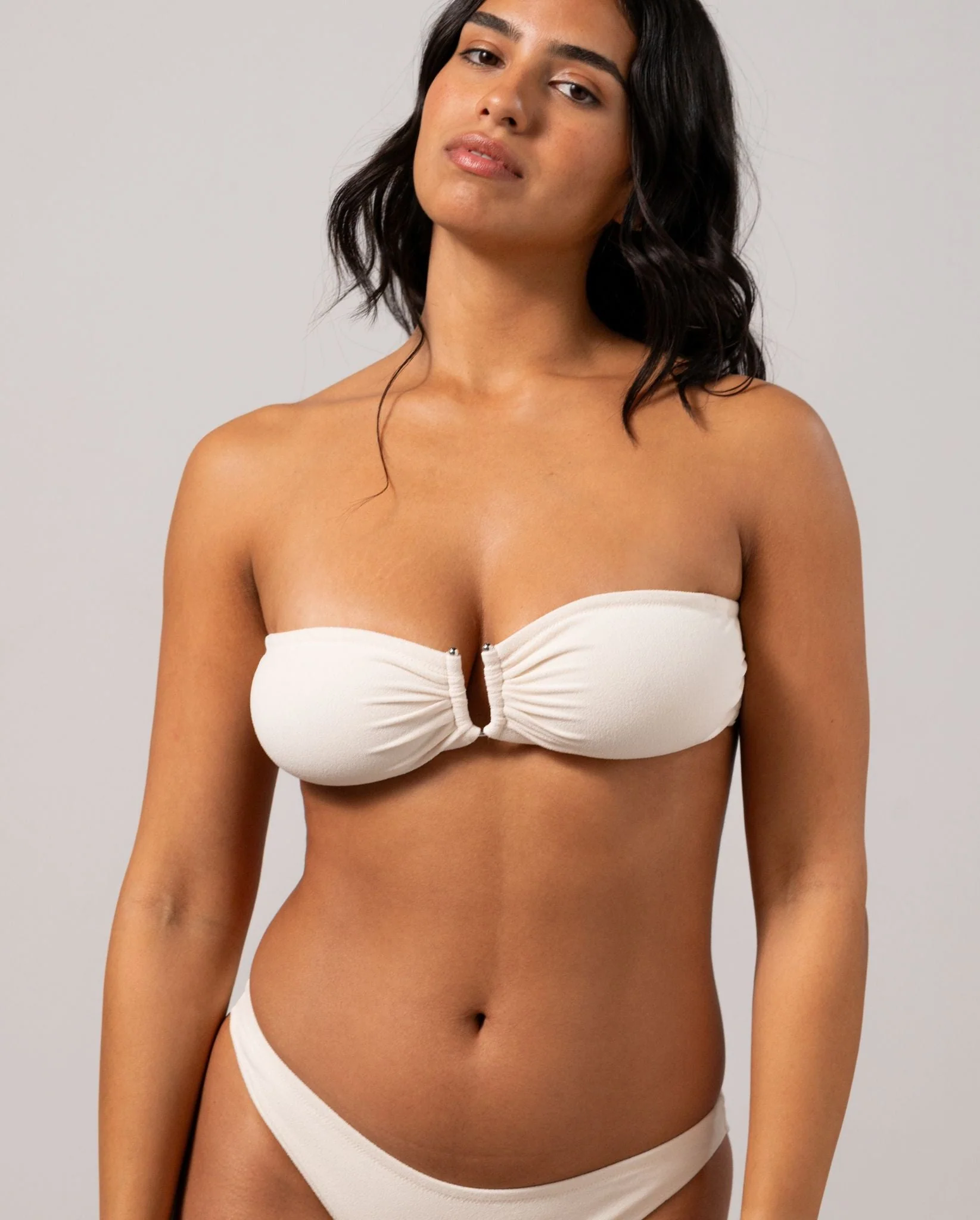 Bandeau Bikini Top Cream - Image 4