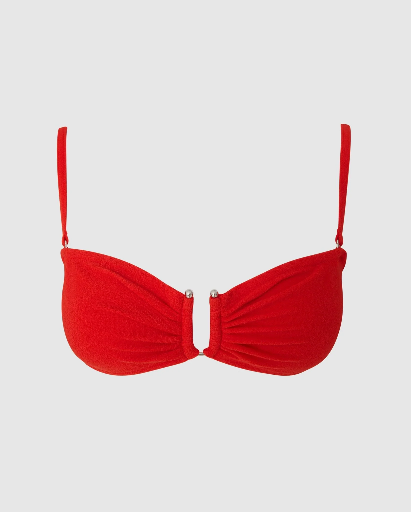 Bandeau Bikini Top Papaya - Image 2