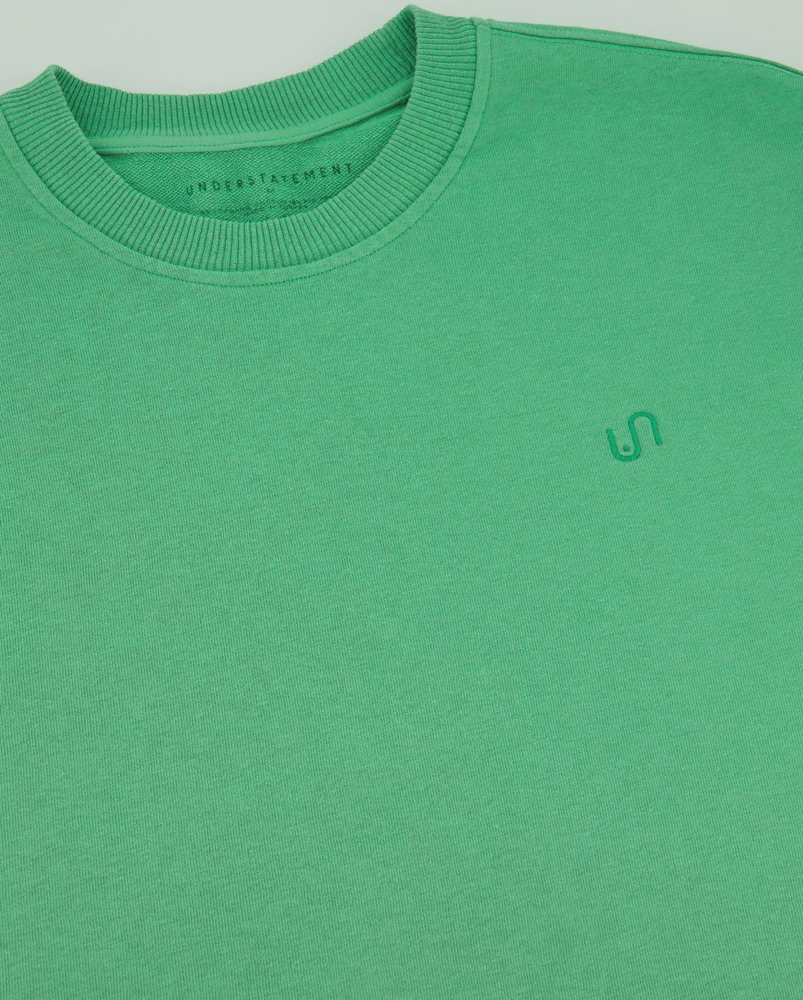 Crew Neck Sweat Green - Image 8