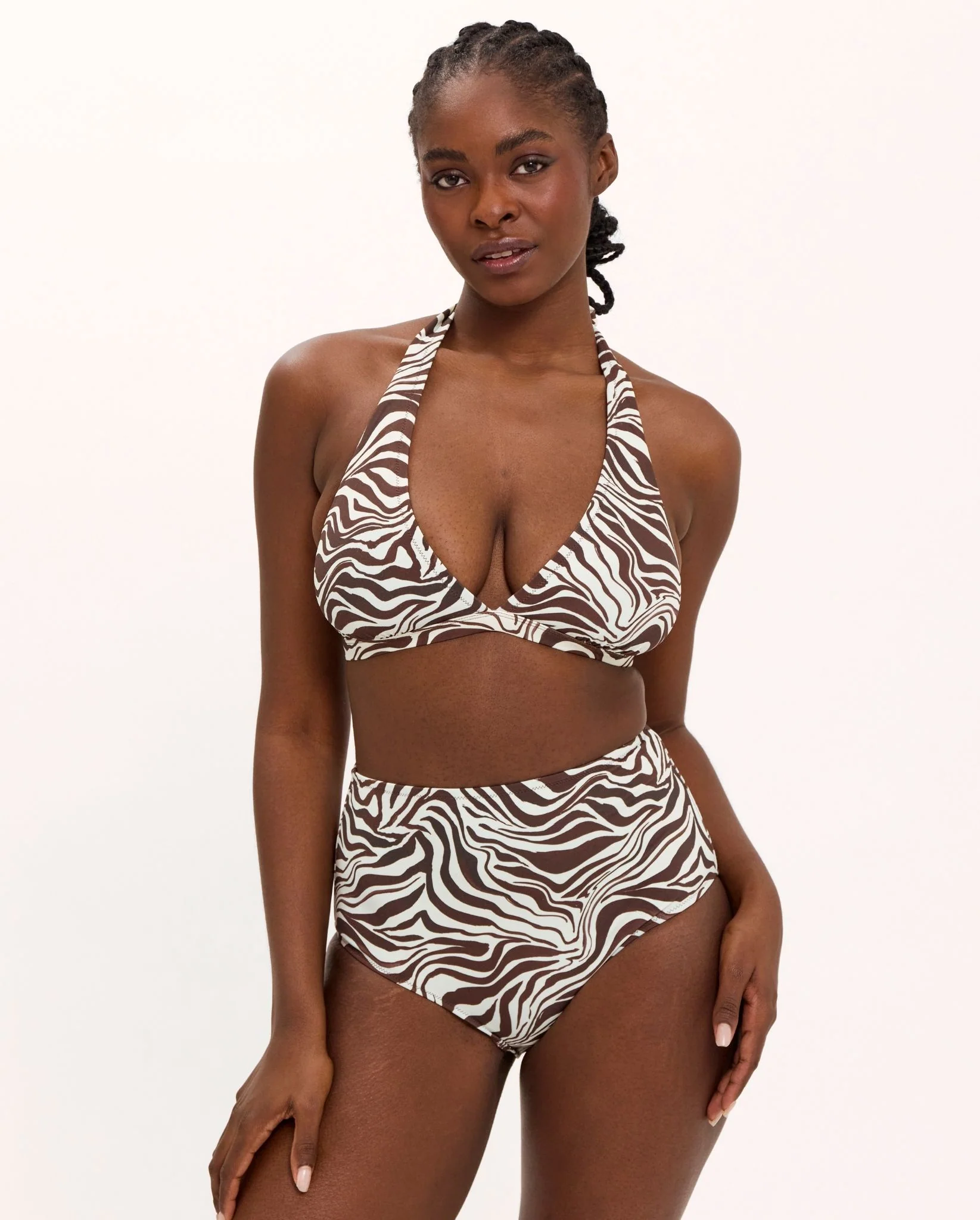 Halter Bikini Top Zebra - Image 10