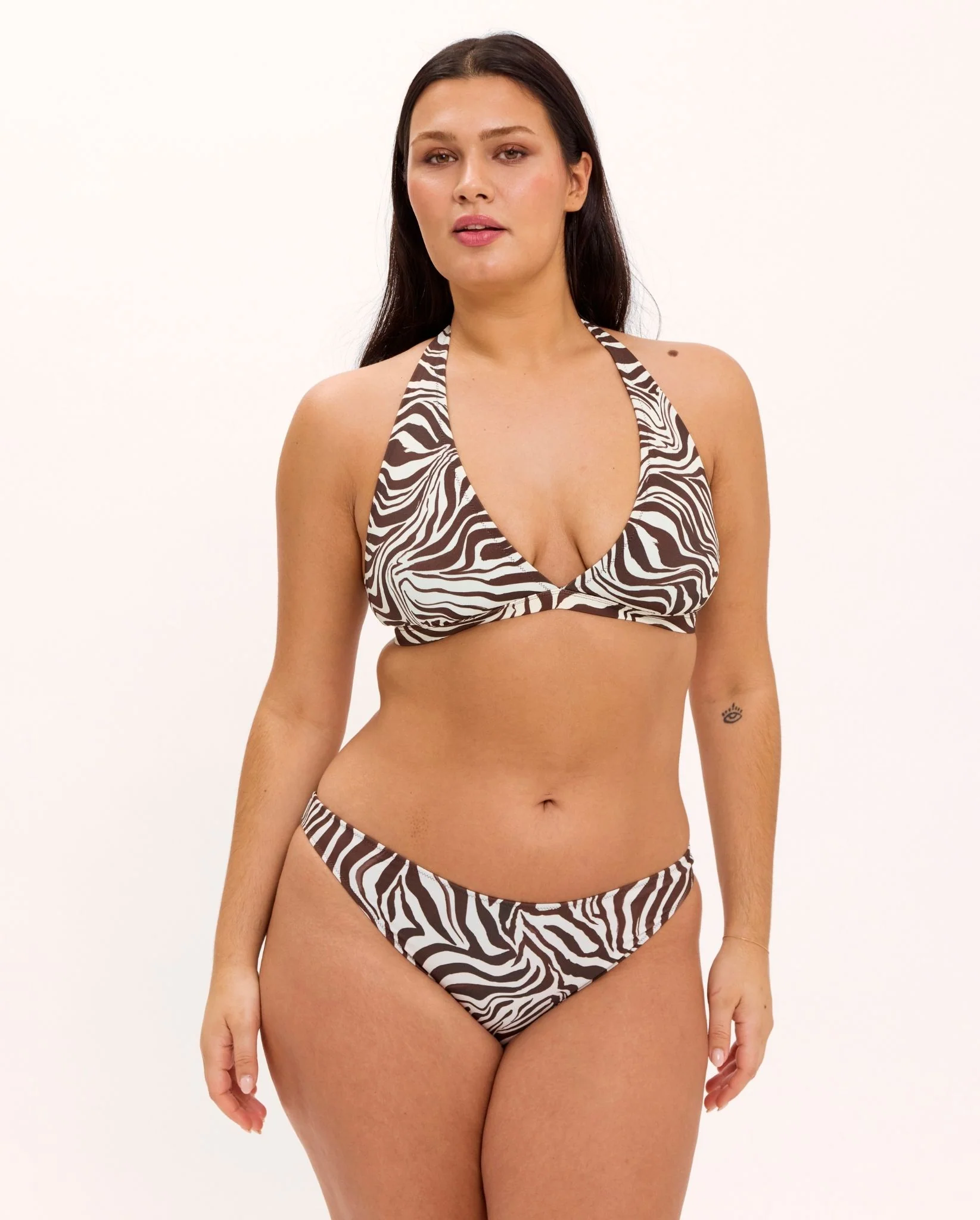 Halter Bikini Top Zebra - Image 13