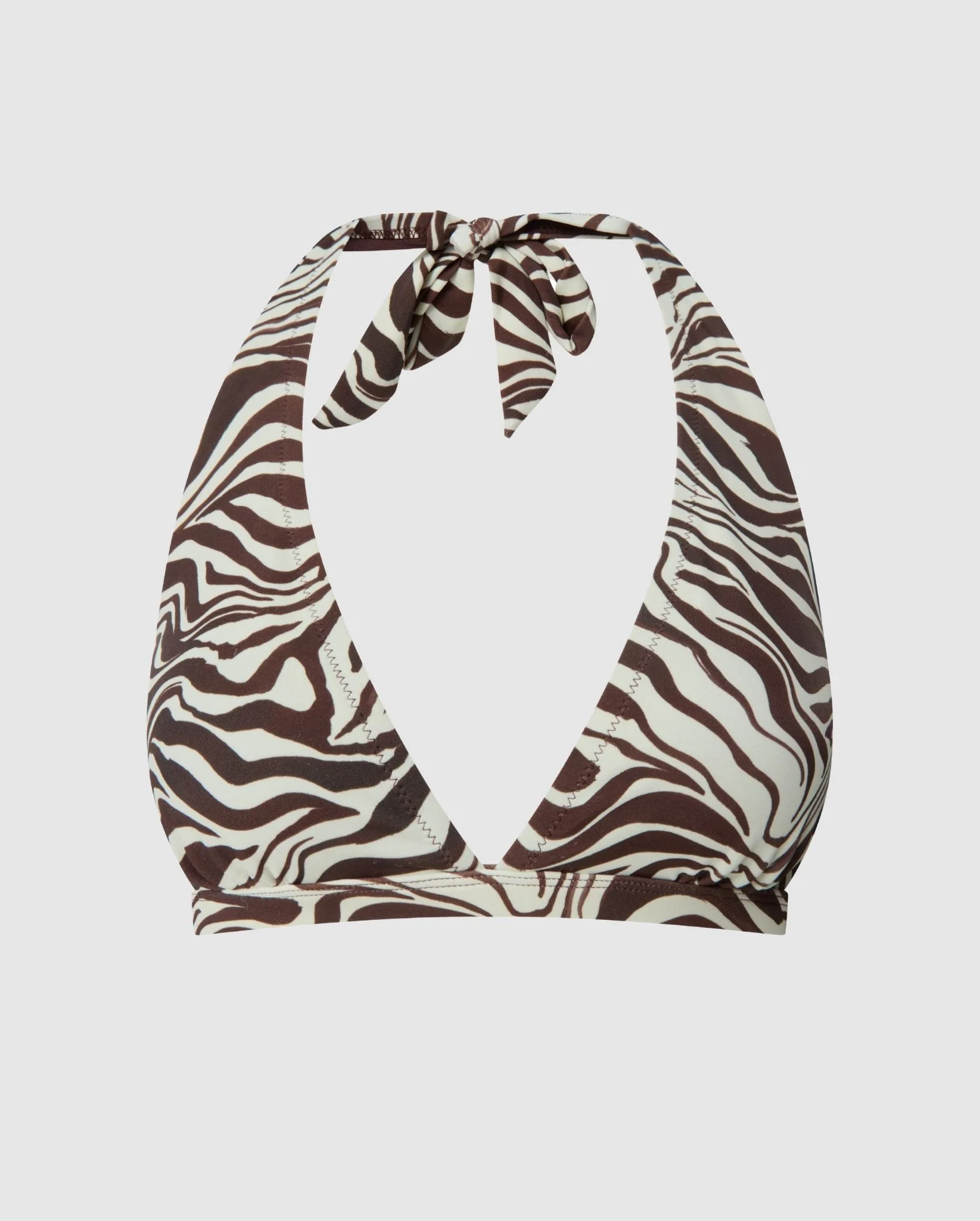 Halter Bikini Top Zebra - Image 2