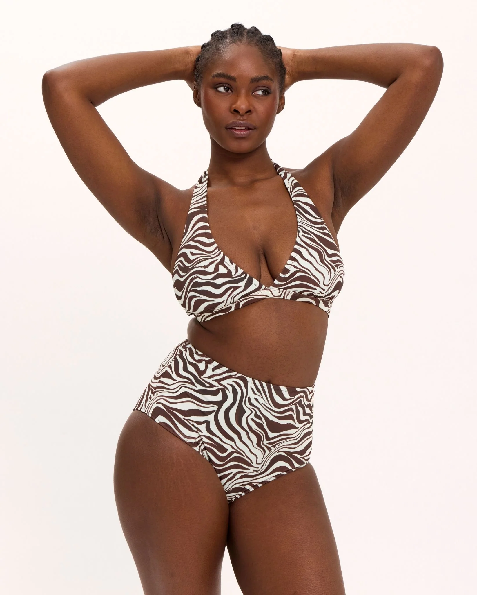 Halter Bikini Top Zebra - Image 6