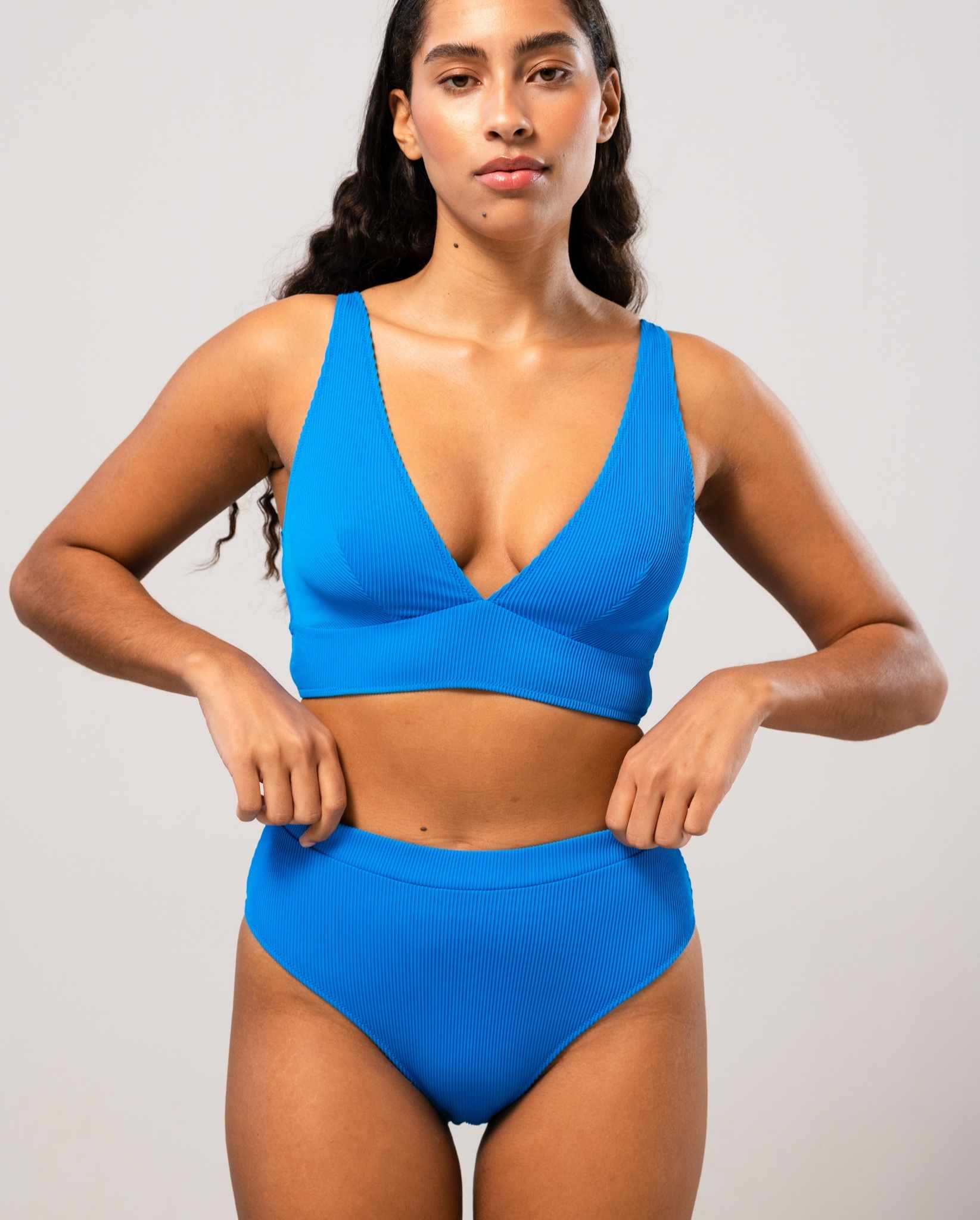 High Cut Bikini Briefs Turquoise Blue - Image 8