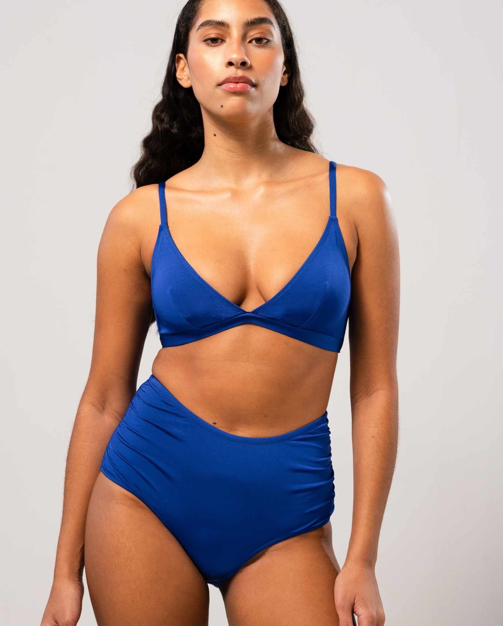 Highwaist Bikini Briefs Cobalt Blue - Image 8