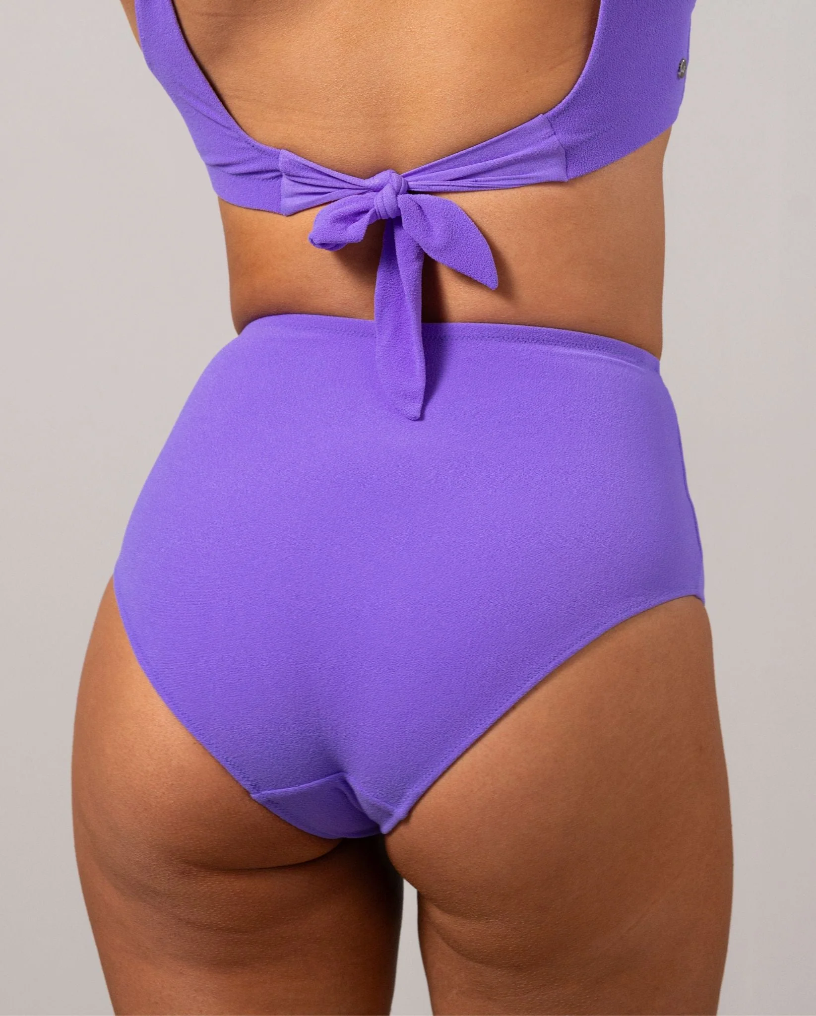 Highwaist Bikini Briefs Electric Lilac - Image 6