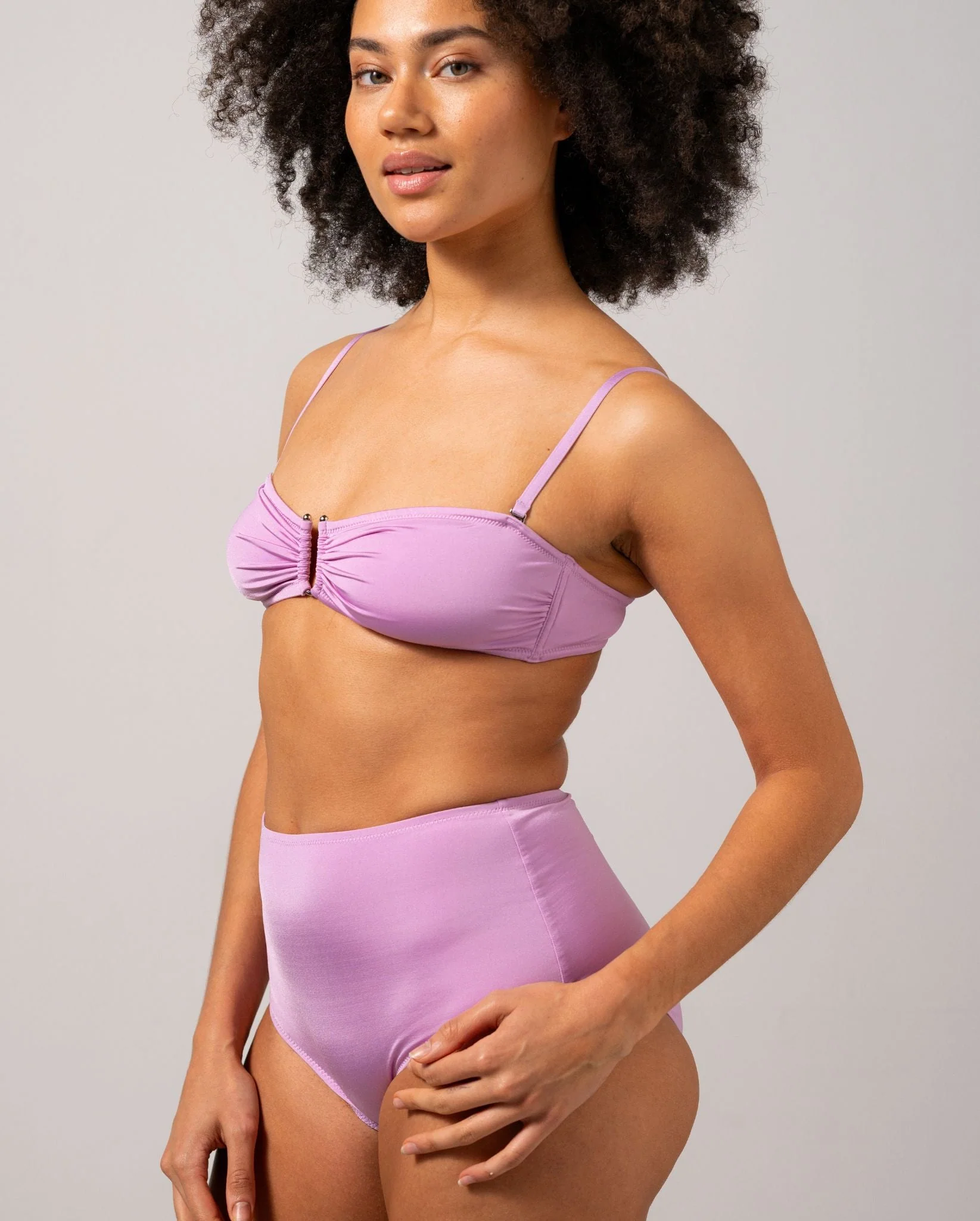 Highwaist Bikini Briefs Lavender - Image 3