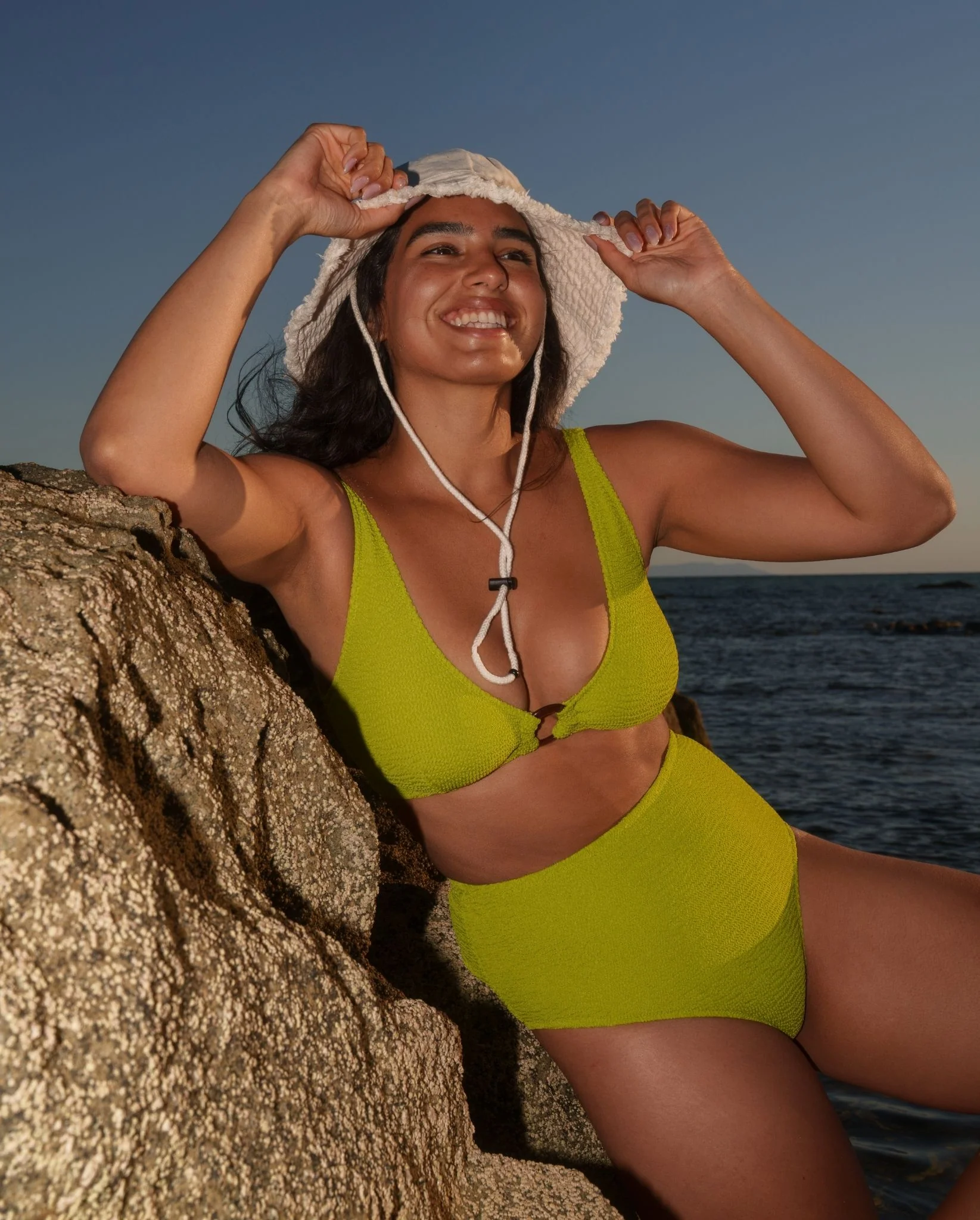 Highwaist Bikini Briefs Matcha - Image 9