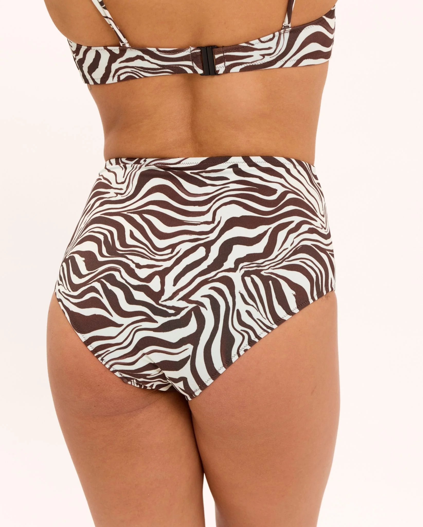 Highwaist Bikini Briefs Zebra - Image 10