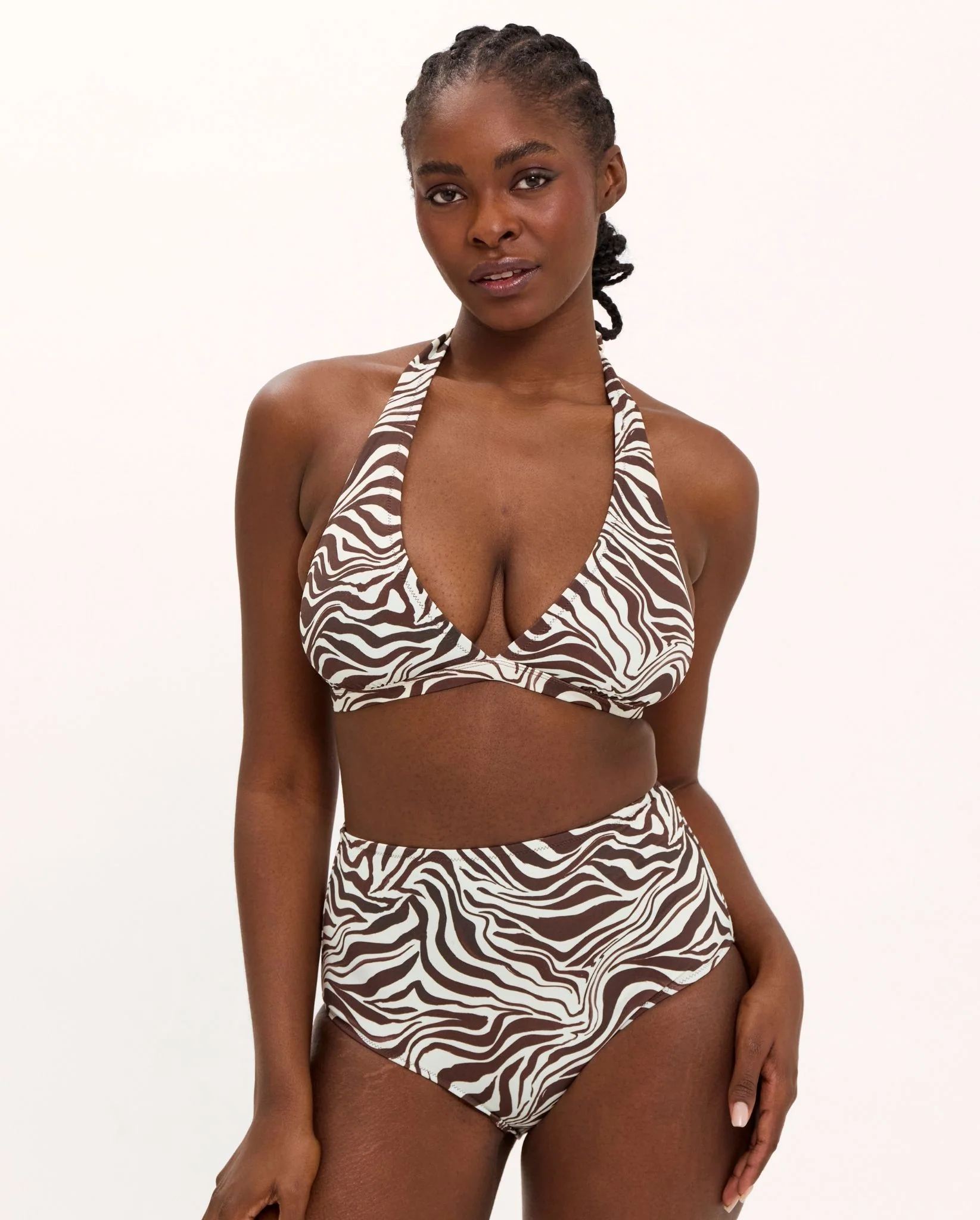 Highwaist Bikini Briefs Zebra - Image 6