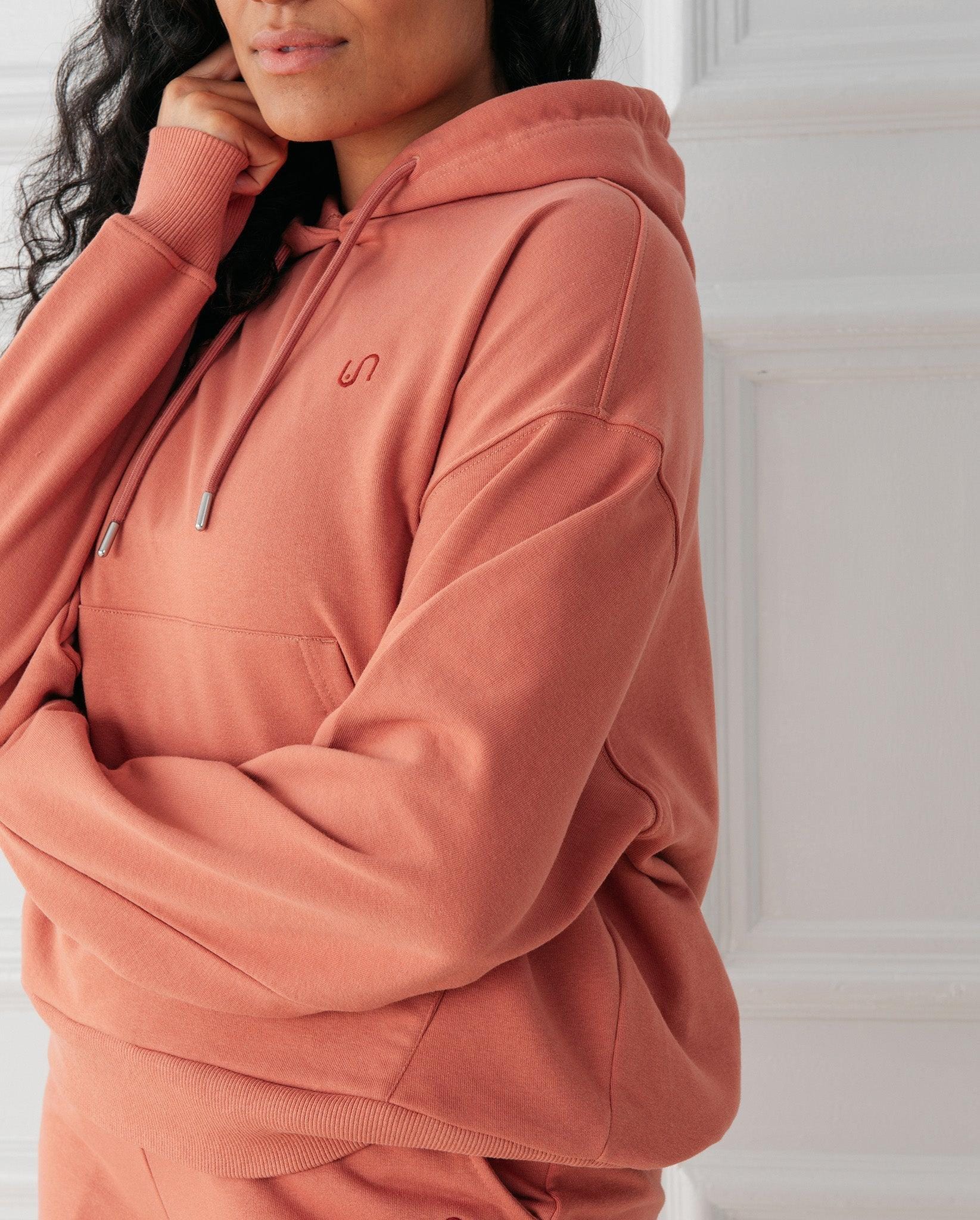 Hooded Sweat Faded Red - Image 4
