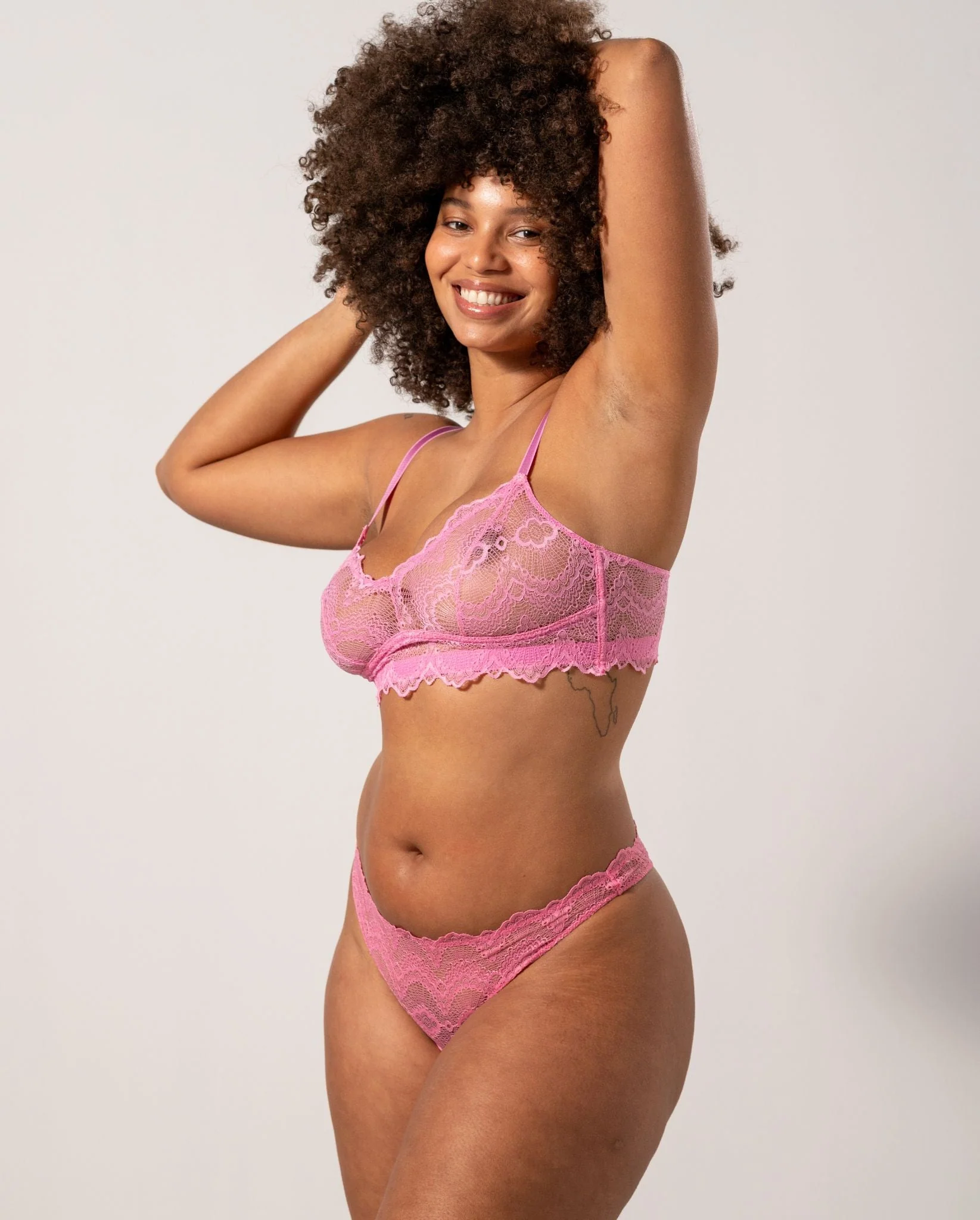 Lace Balconette Candy Pink - Image 4