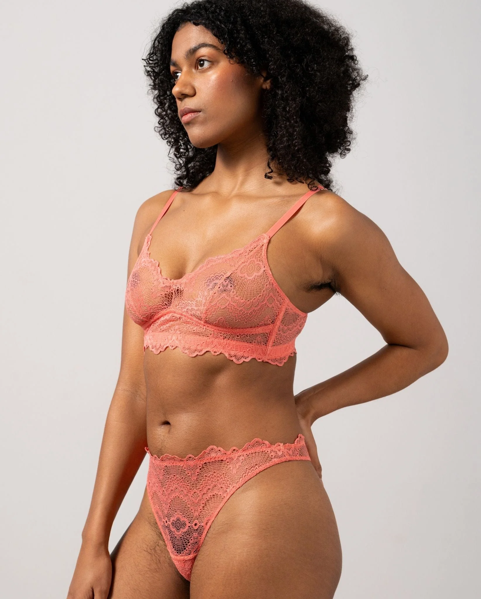 Lace Balconette Coral - Image 5