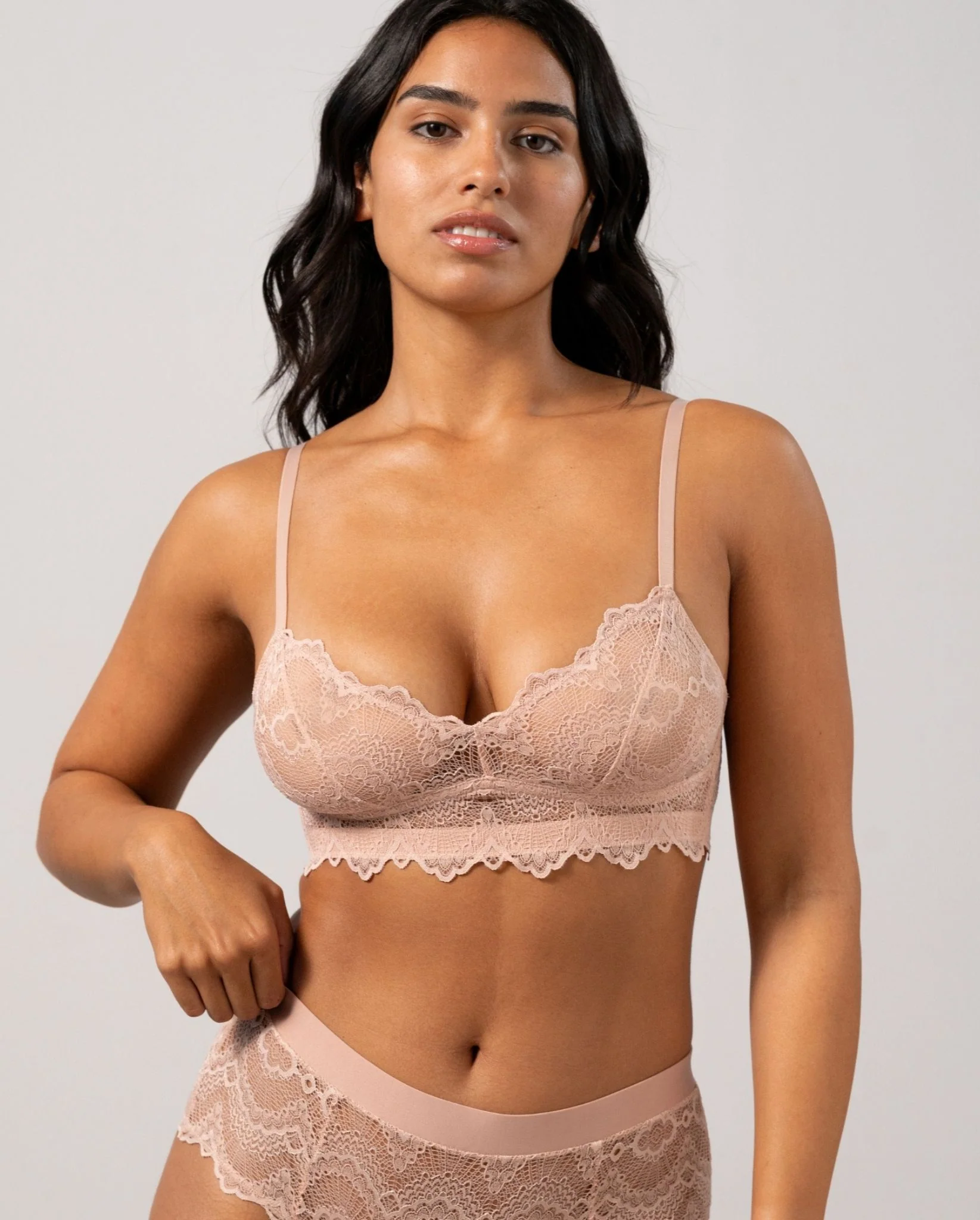 Lace Balconette Nude