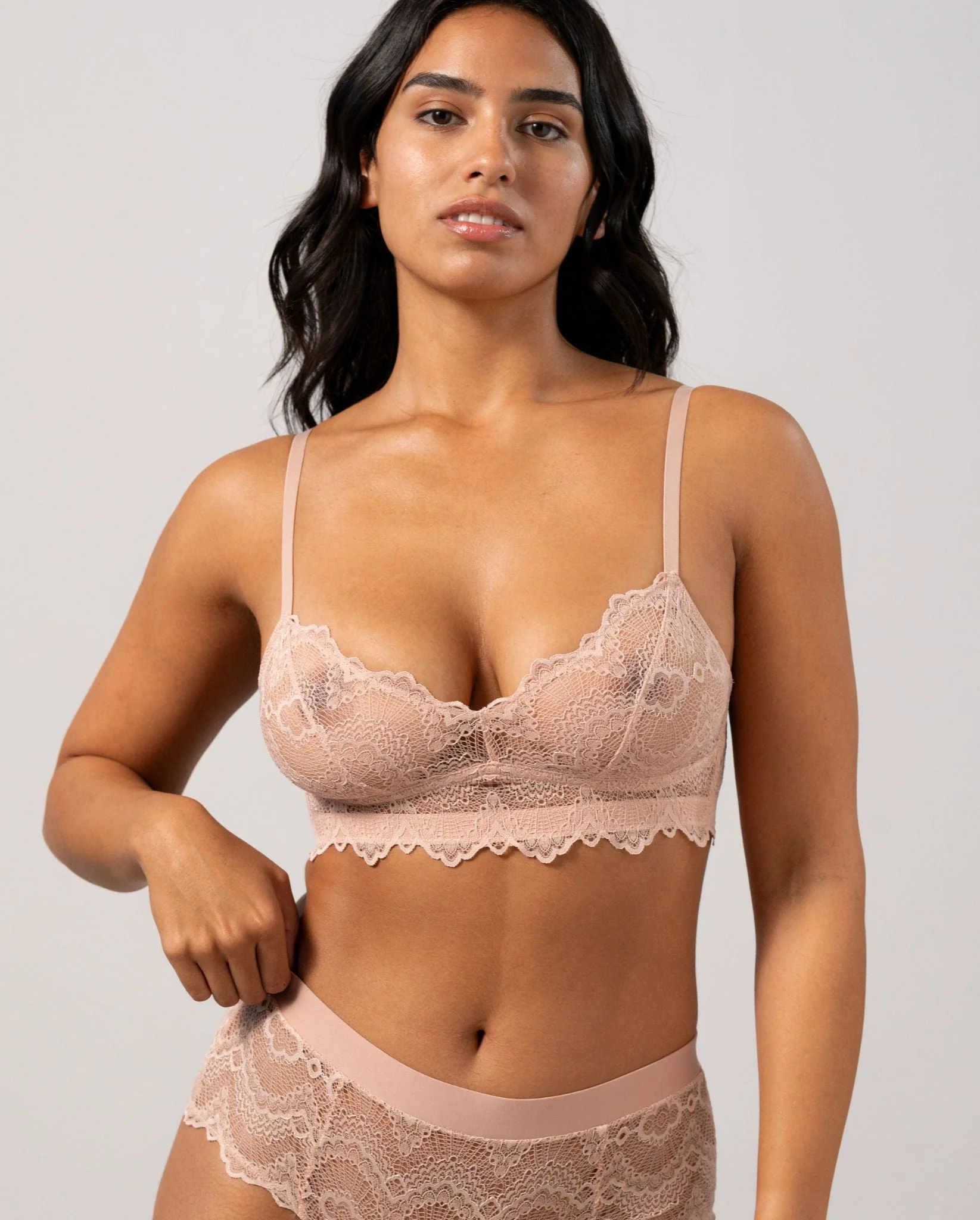 Lace Balconette Nude - Image 3