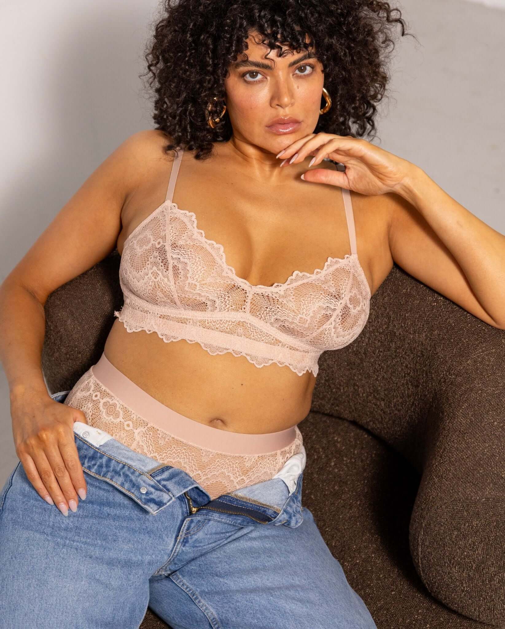 Lace Balconette Nude - Image 8