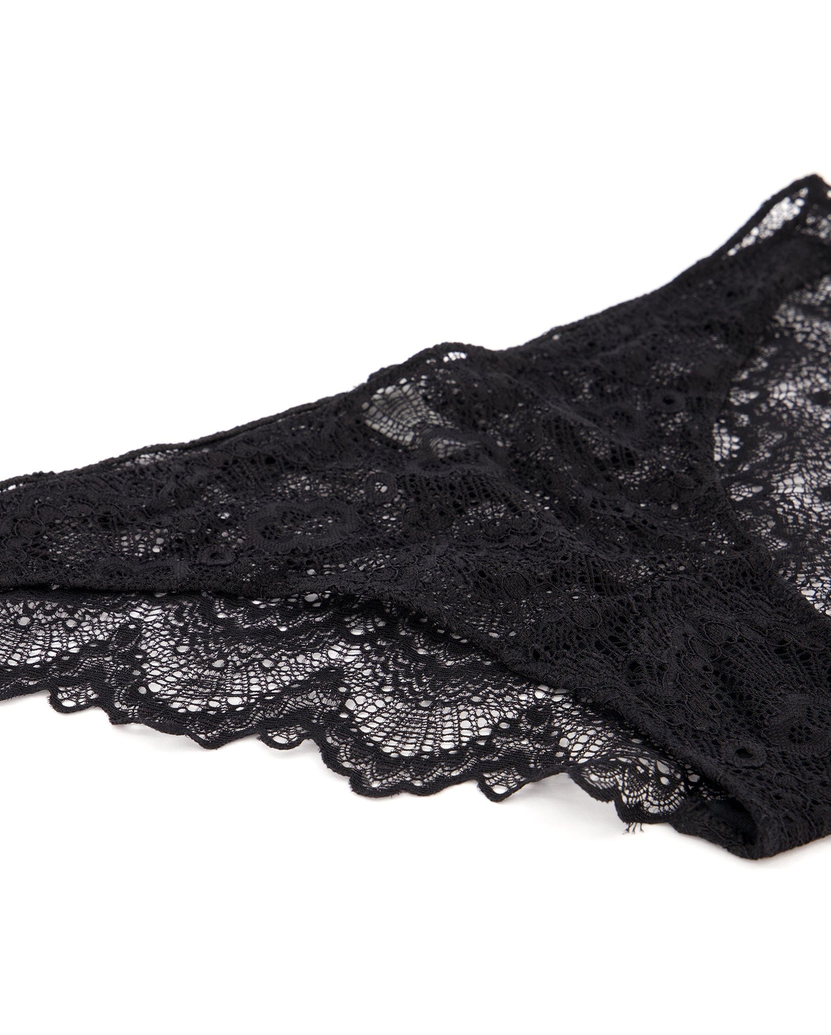 Lace Bikini Briefs Black - Image 5