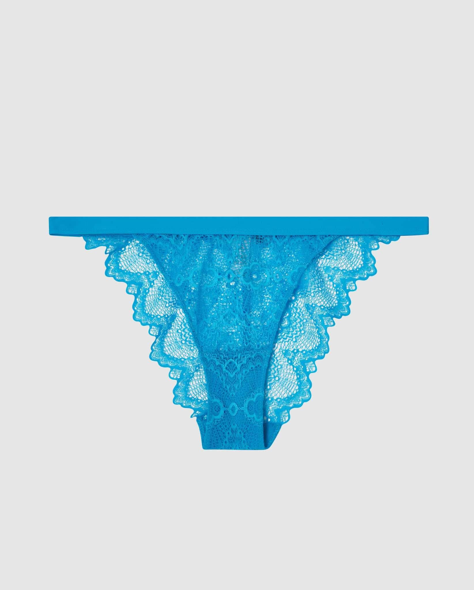 Lace Bikini Tanga Electric Blue - Image 2