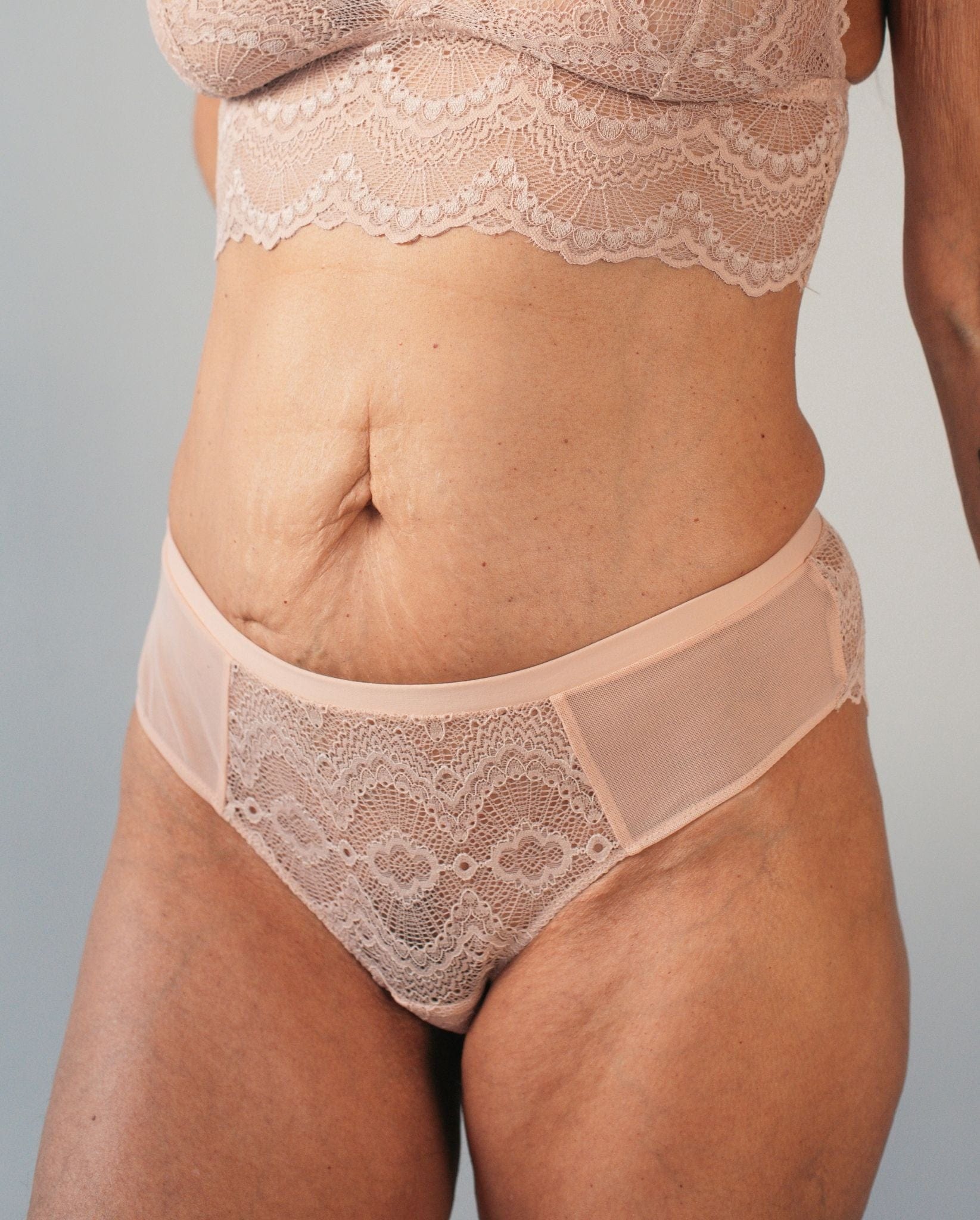 Lace Cheeky Nude - Image 5
