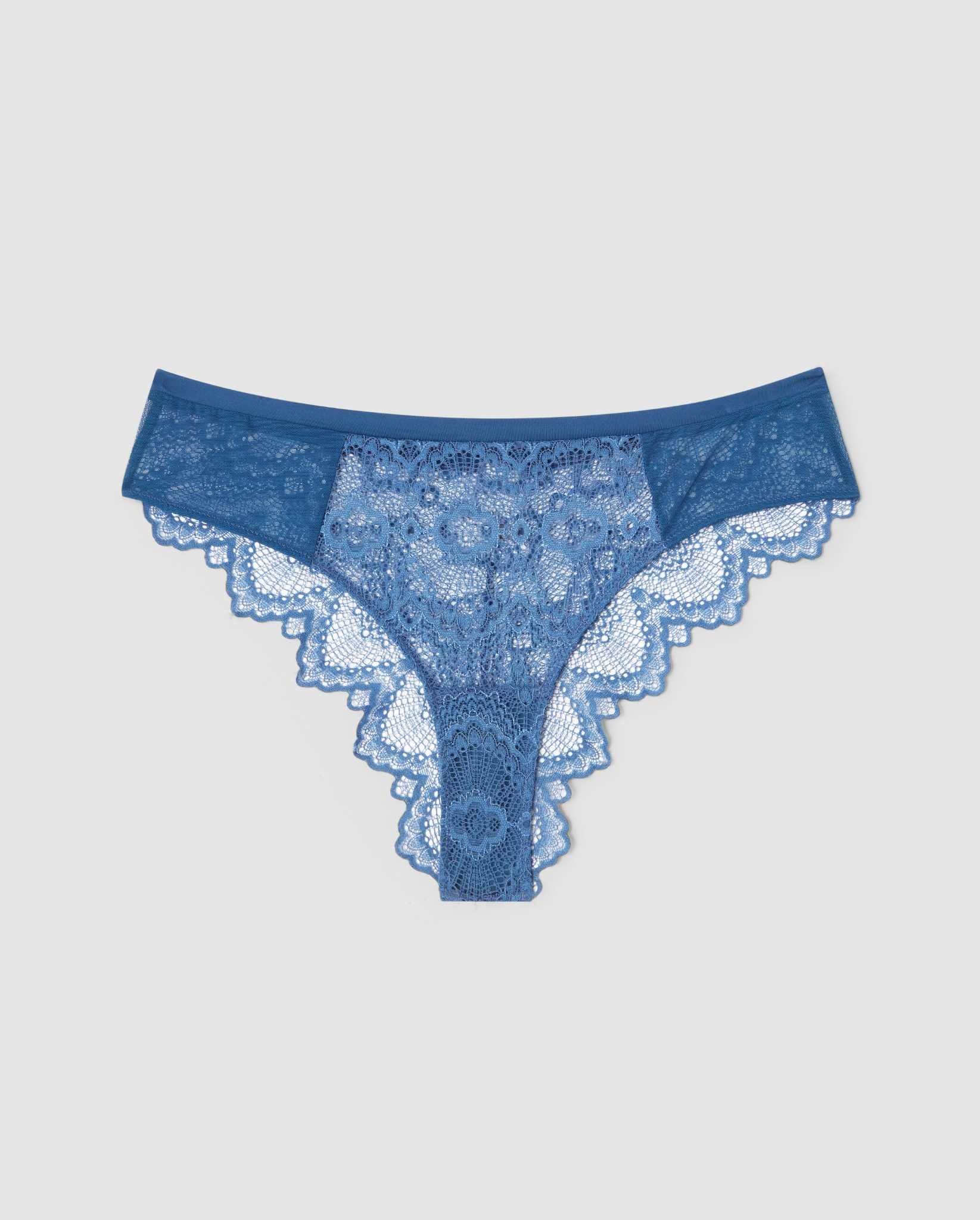 Lace Cheeky Faded Blue - Image 2