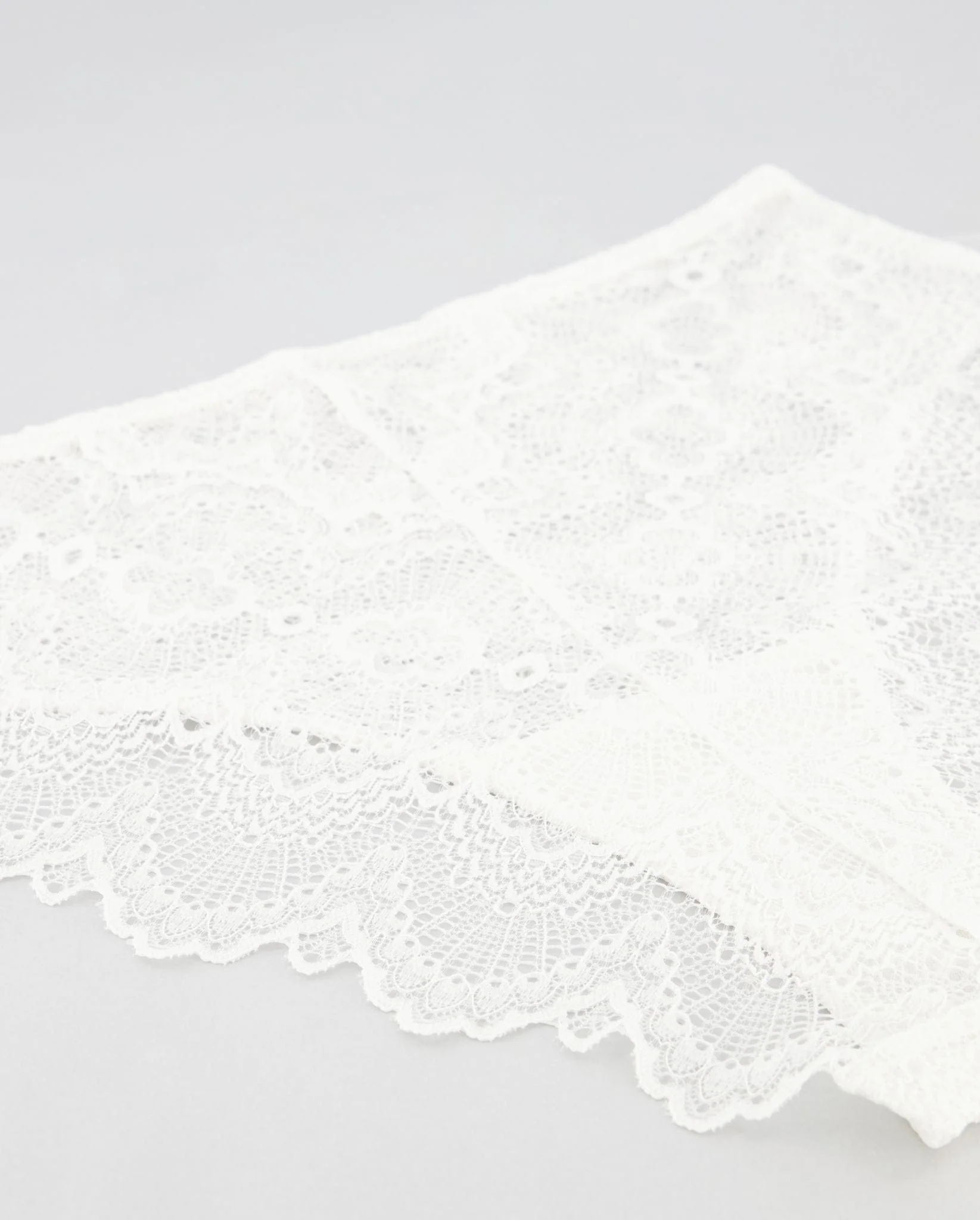 Lace High Cut Briefs Off White - Image 8