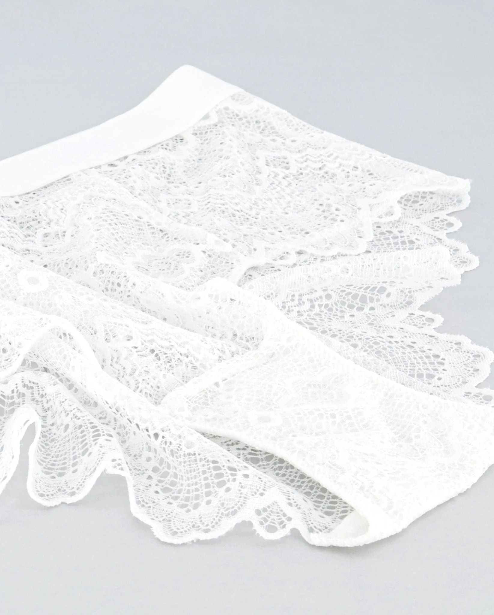 Lace Highwaist Briefs 001 Off White - Image 9