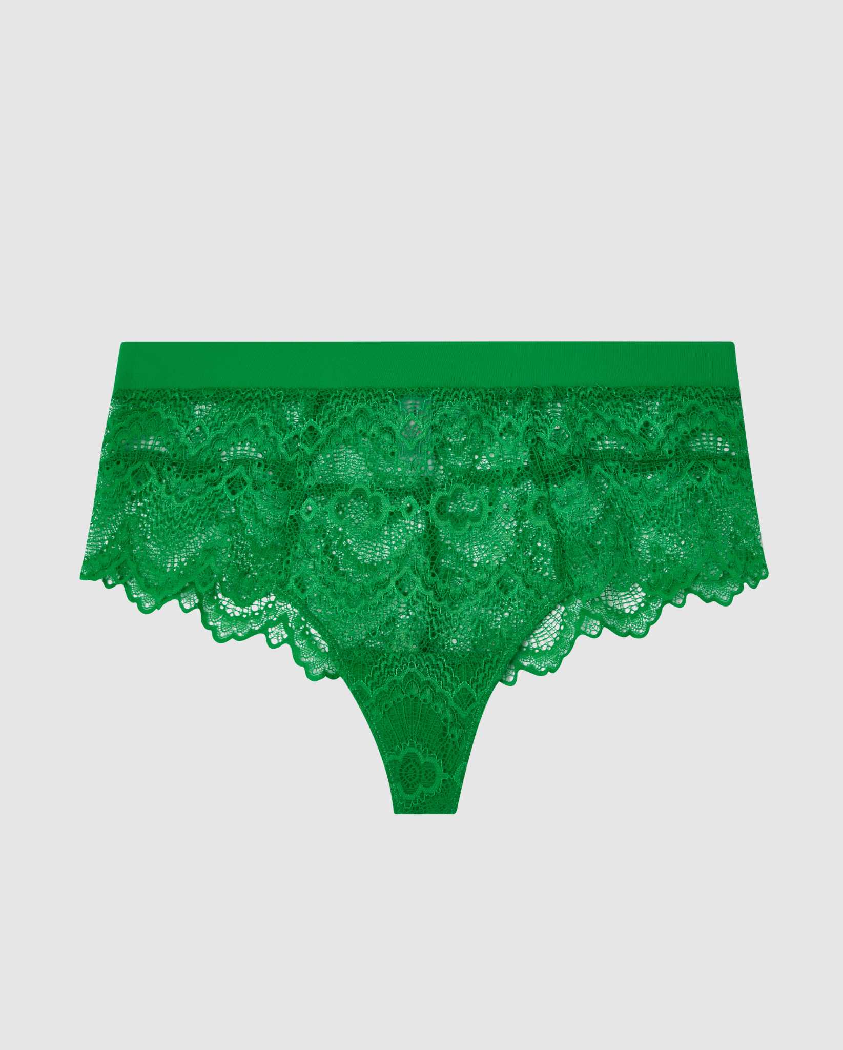 Lace Highwaist String Green Ivy - Image 2
