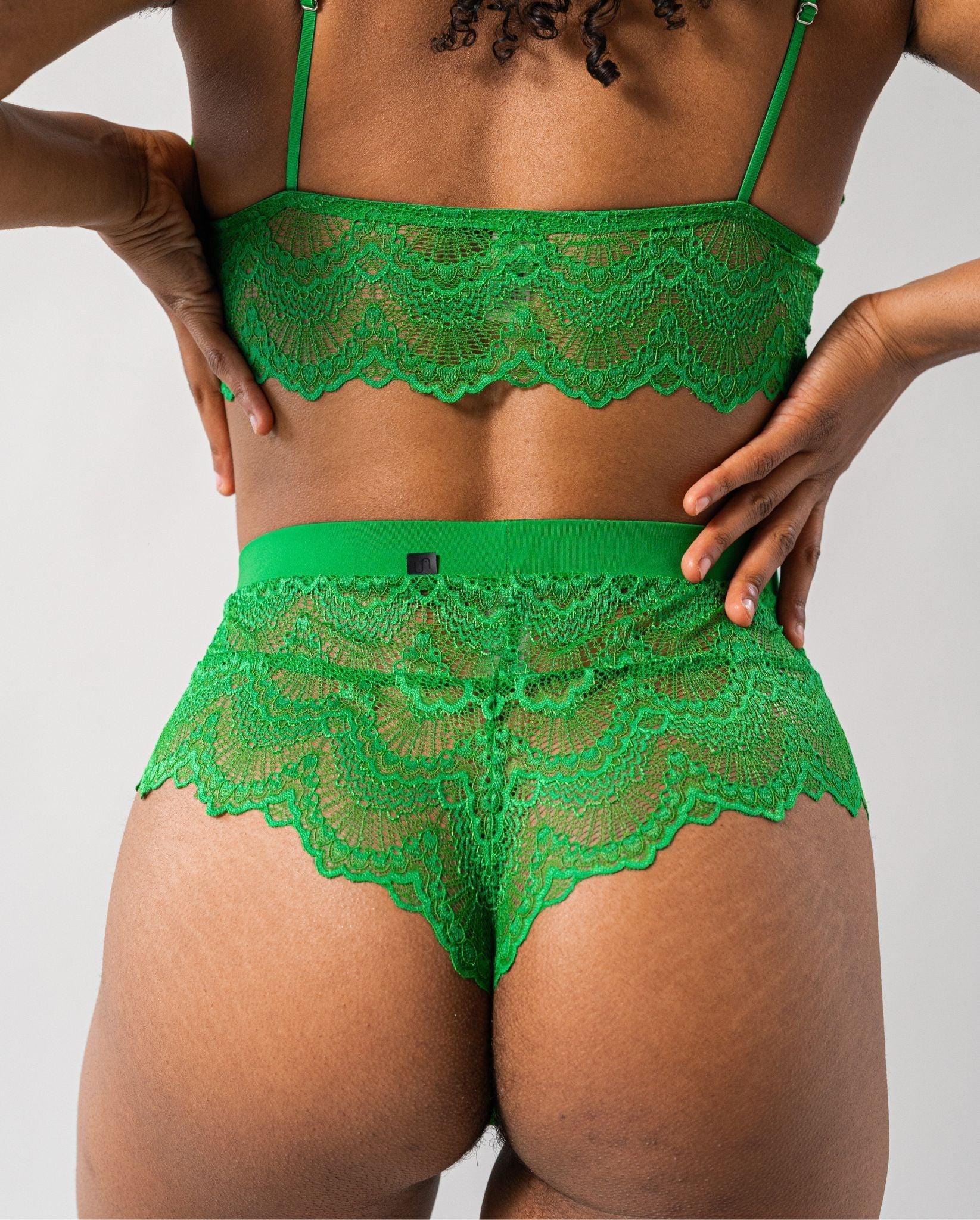 Lace Highwaist String Green Ivy - Image 3