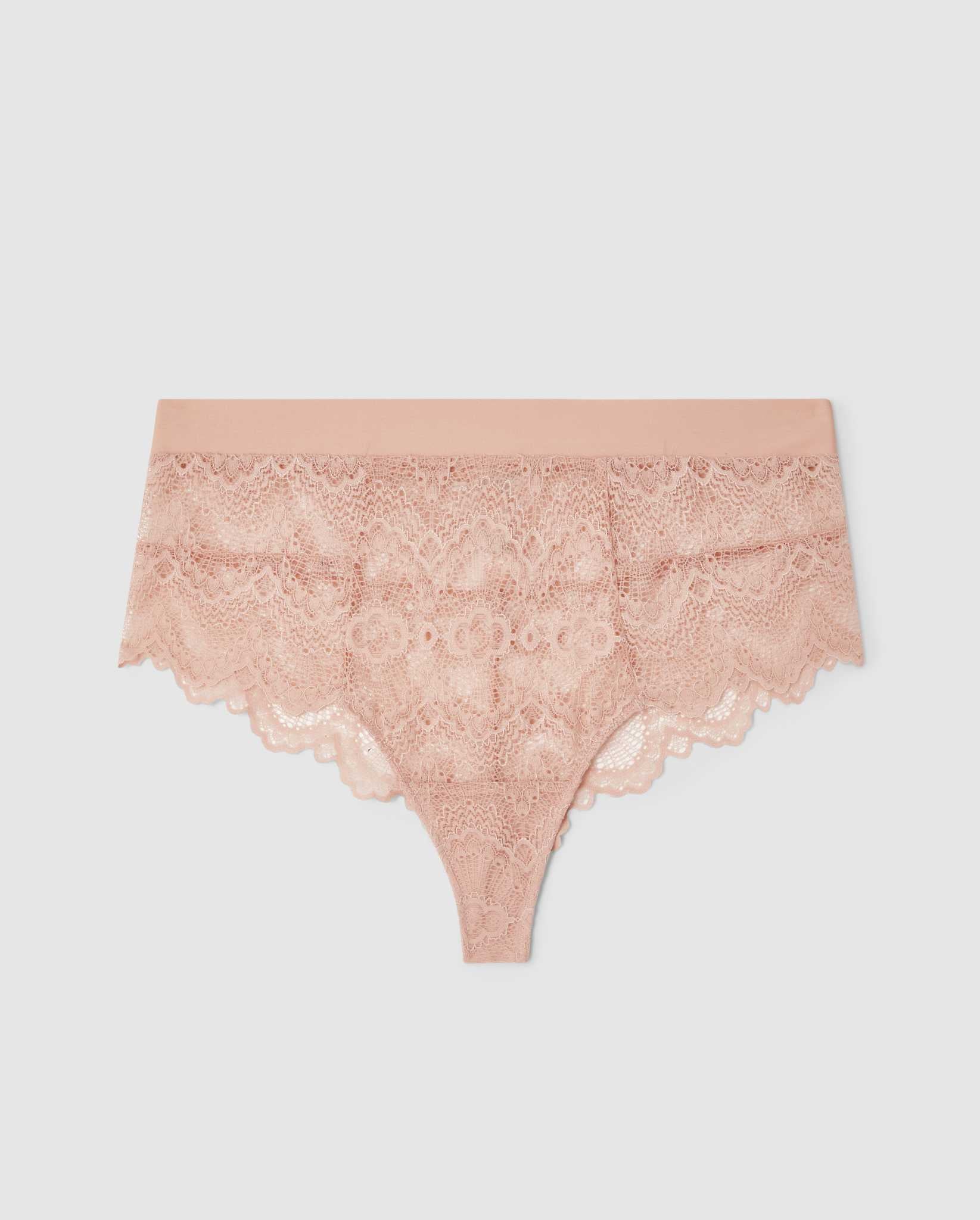 Lace Highwaist String Nude - Image 2