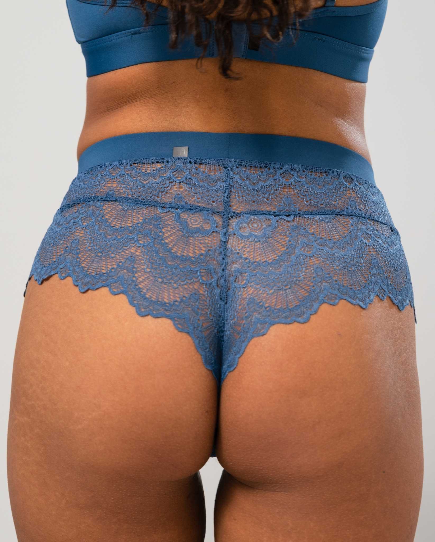 Lace Highwaist String Faded Blue - Image 4
