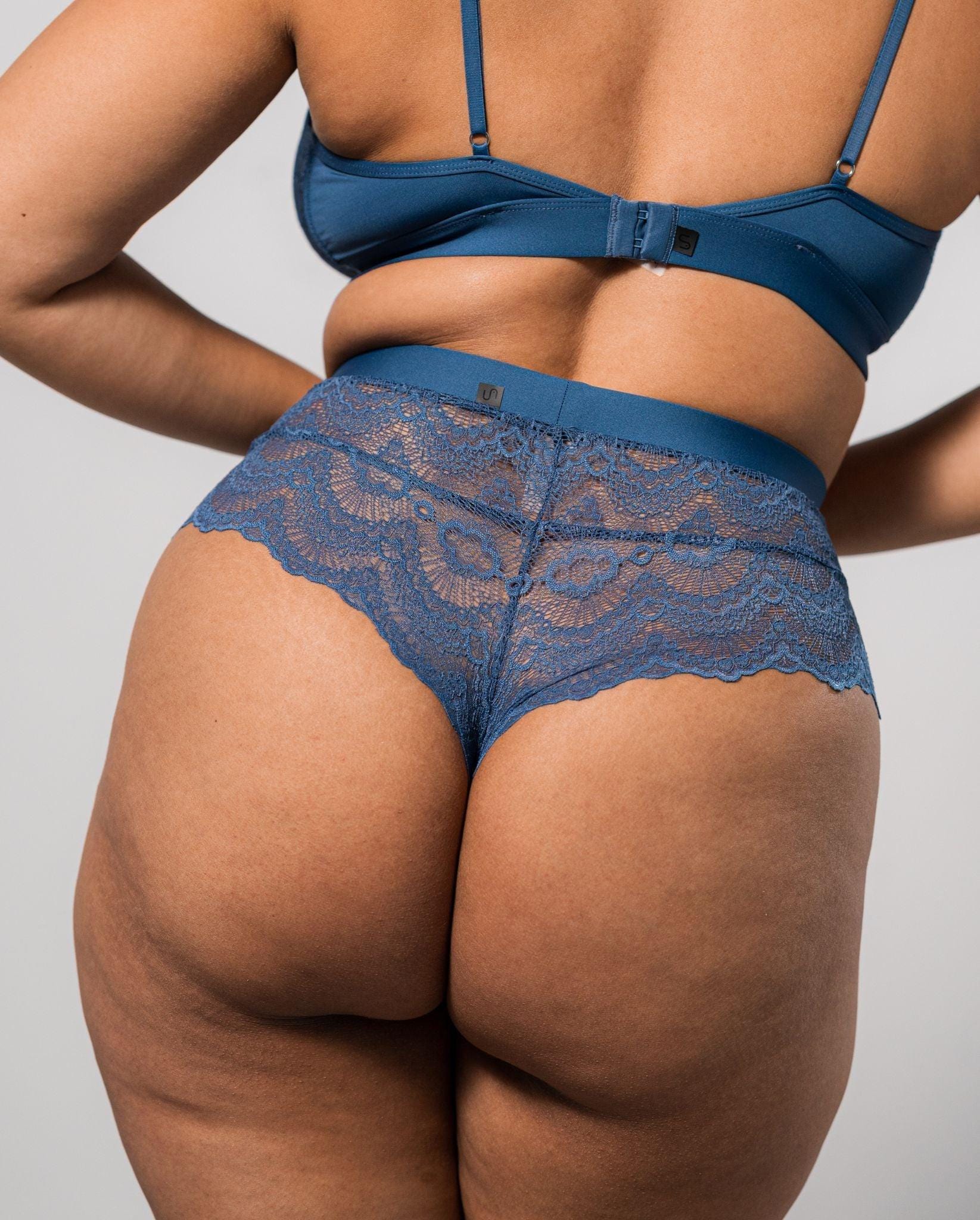 Lace Highwaist String Faded Blue - Image 6