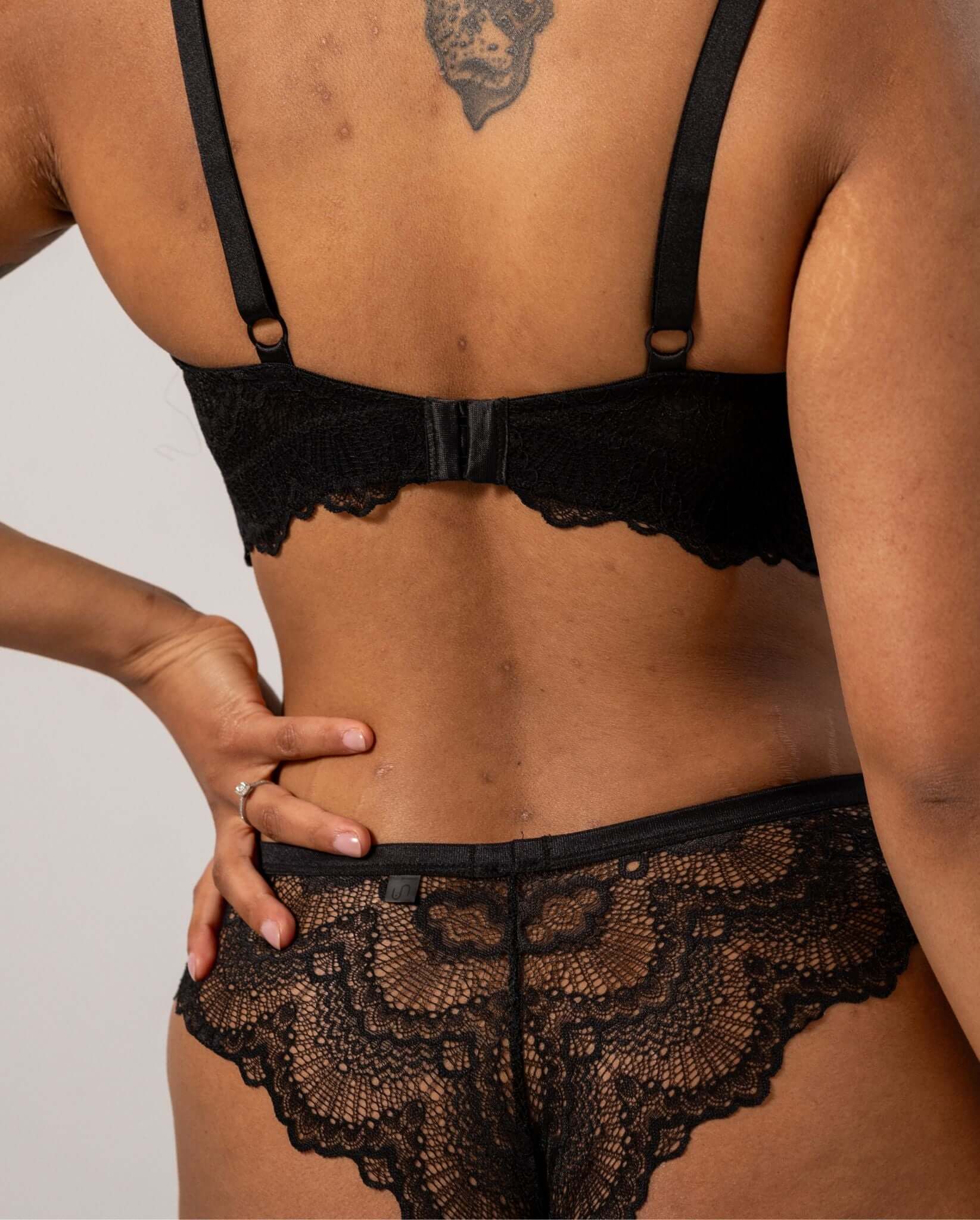 Lace Nursing Bralette Black - Image 8