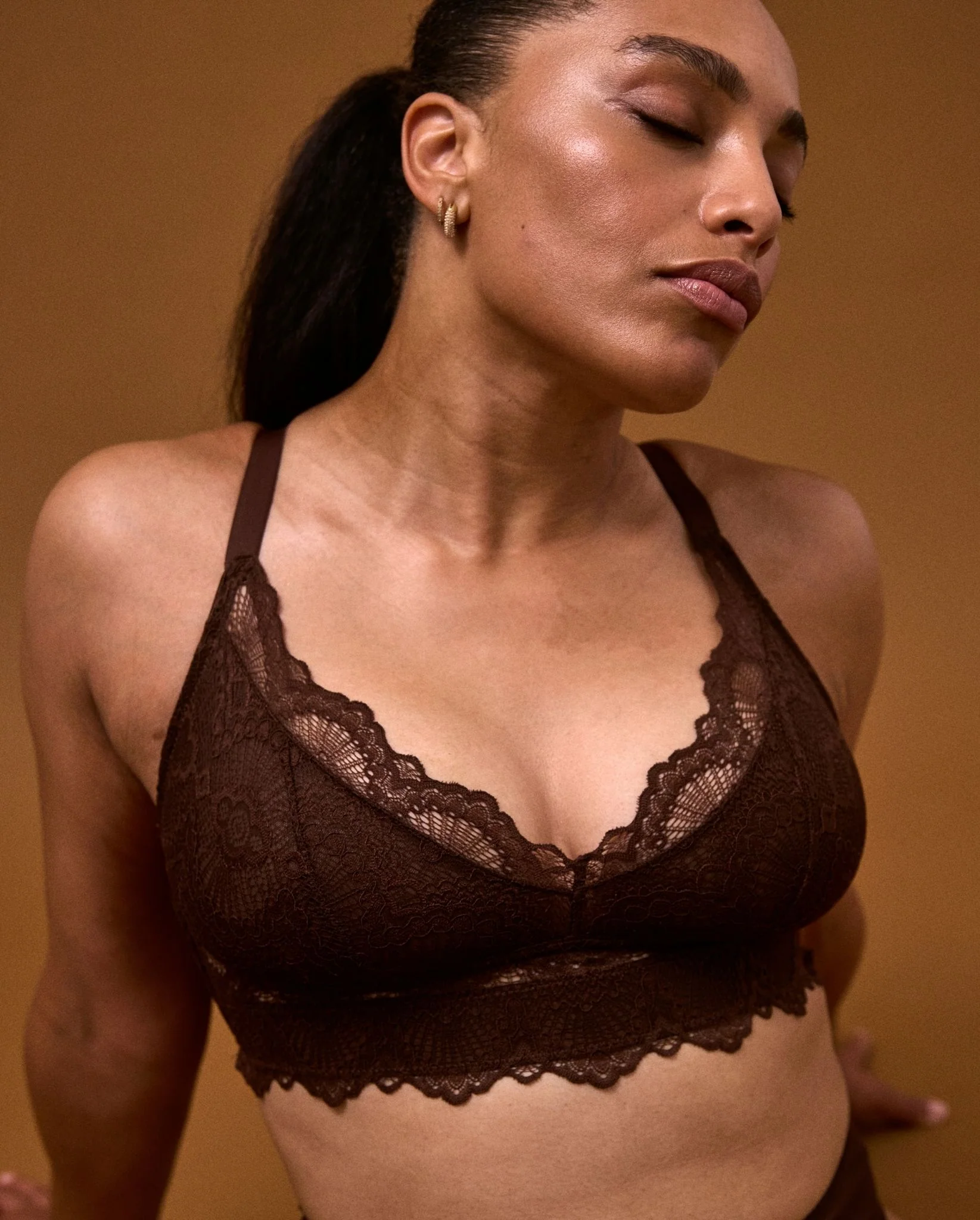 Lace Support+ Bra Coffee - Image 11