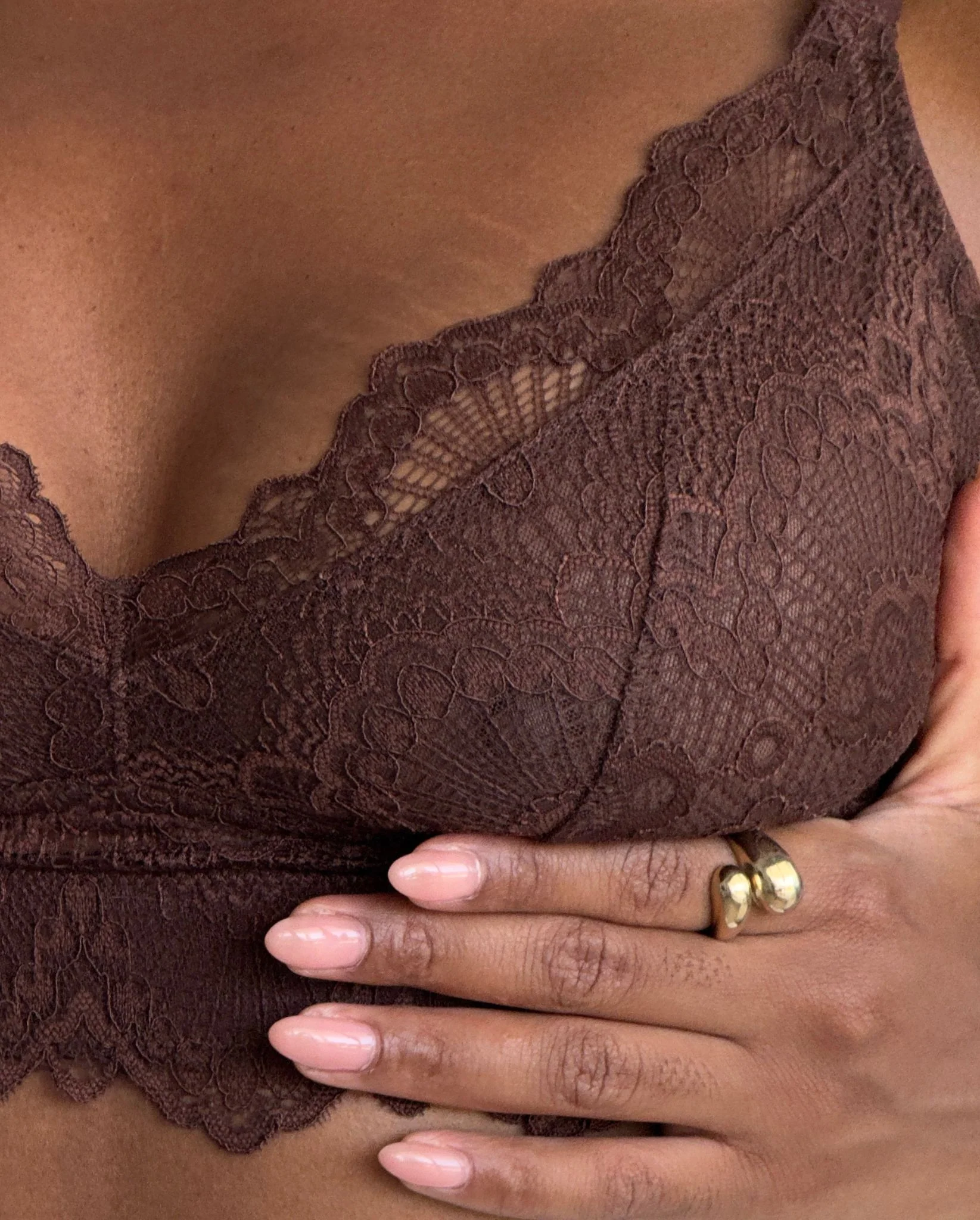 Lace Support+ Bra Coffee - Image 12