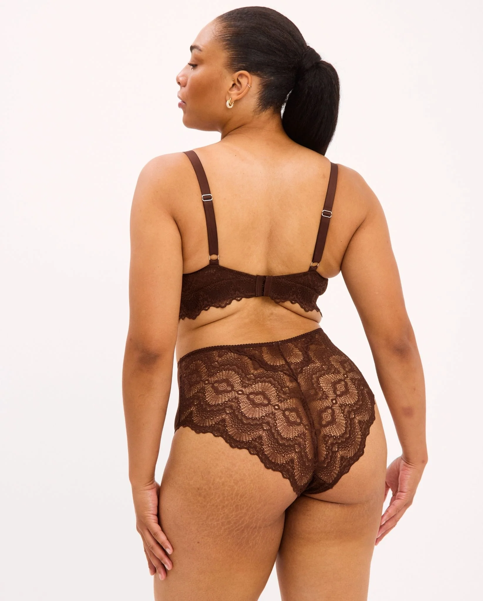 Lace Support+ Bra Coffee - Image 6