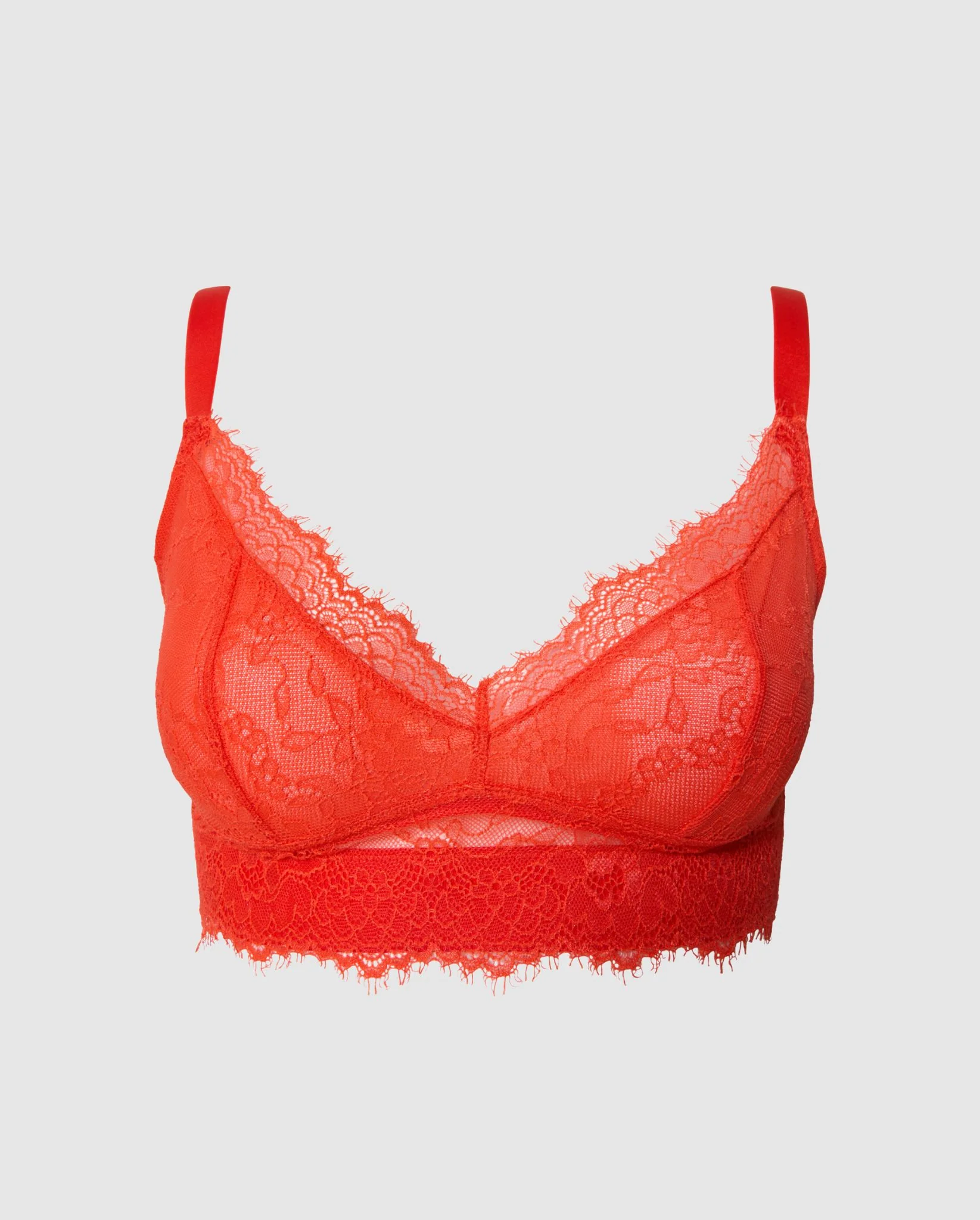 Lace Support+ Bra Fiery Red - Image 2