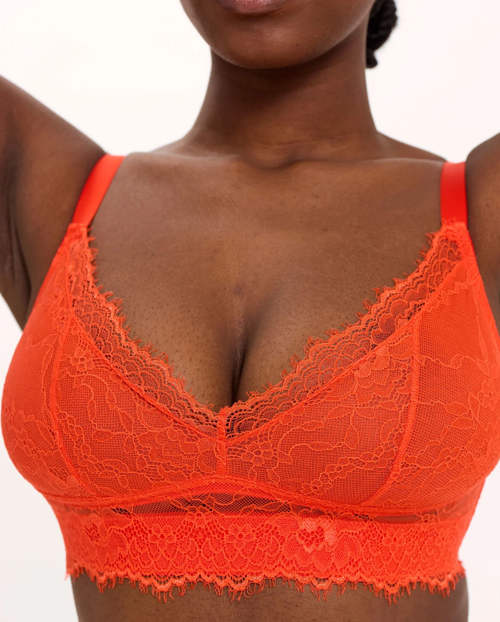 Lace Support+ Bra Fiery Red - Image 3