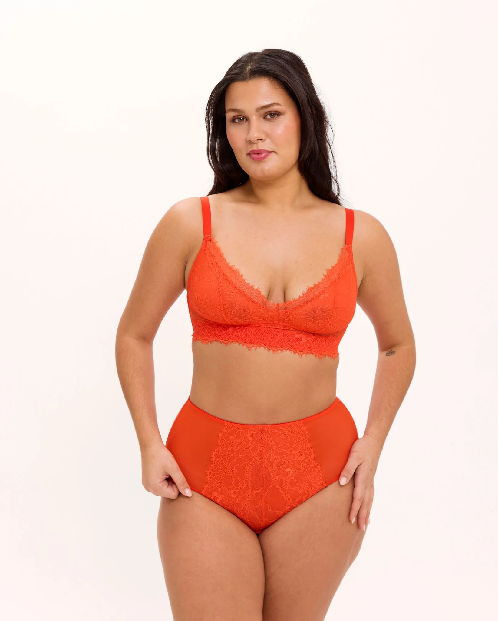 Lace Support+ Bra Fiery Red - Image 9