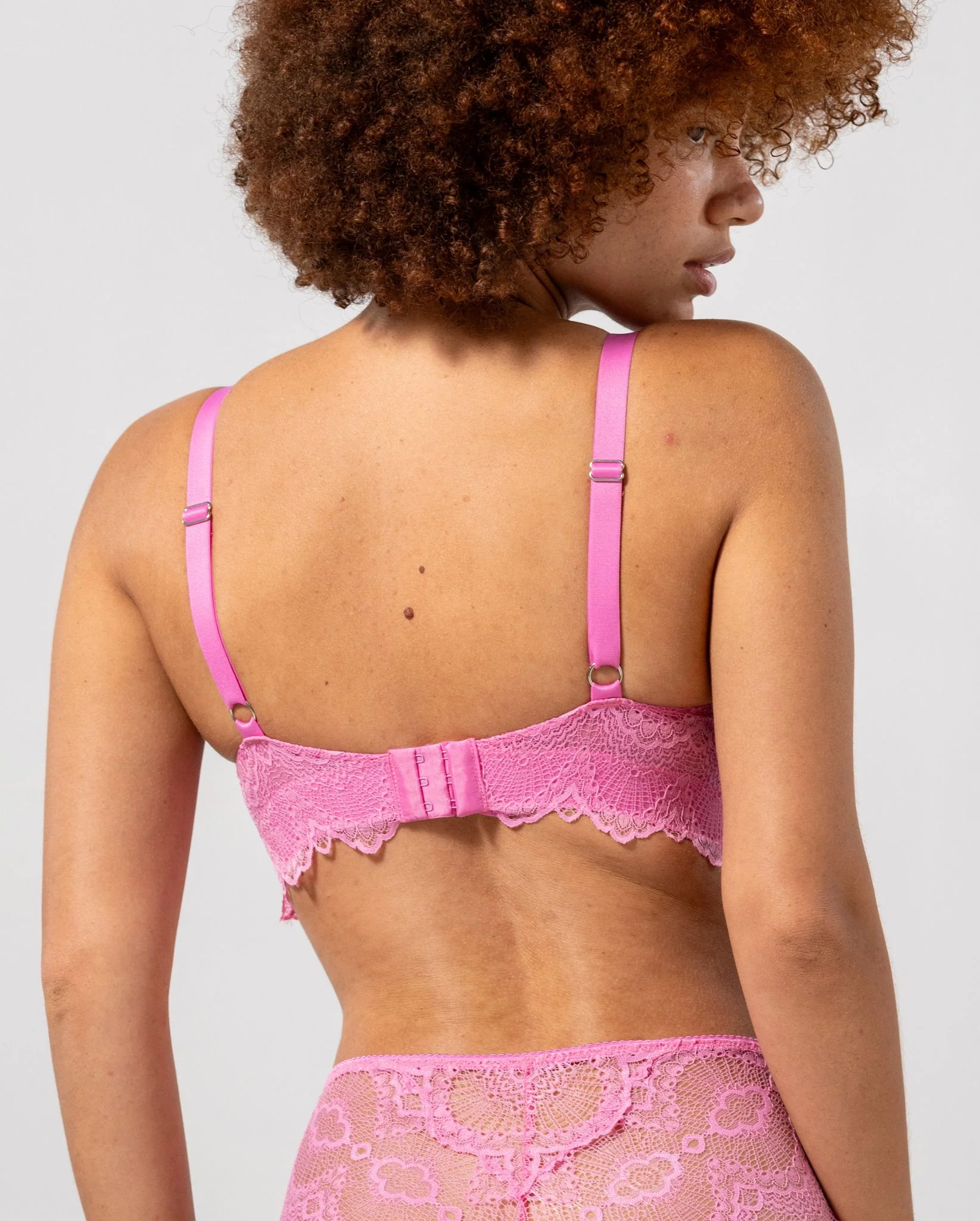 Lace Support+ Bra Candy Pink - Image 11