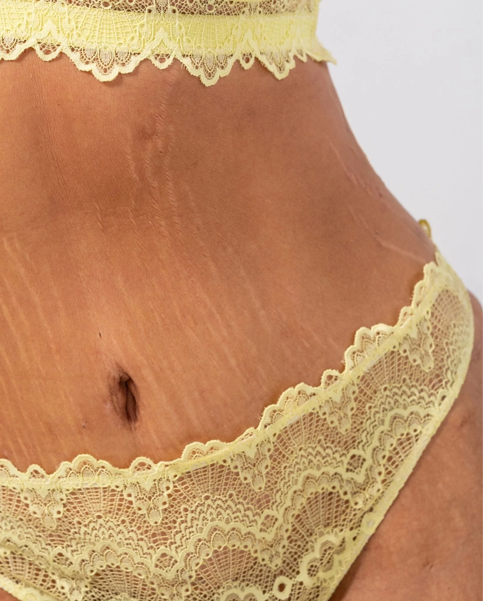 Lace Thong Light Yellow - Image 6