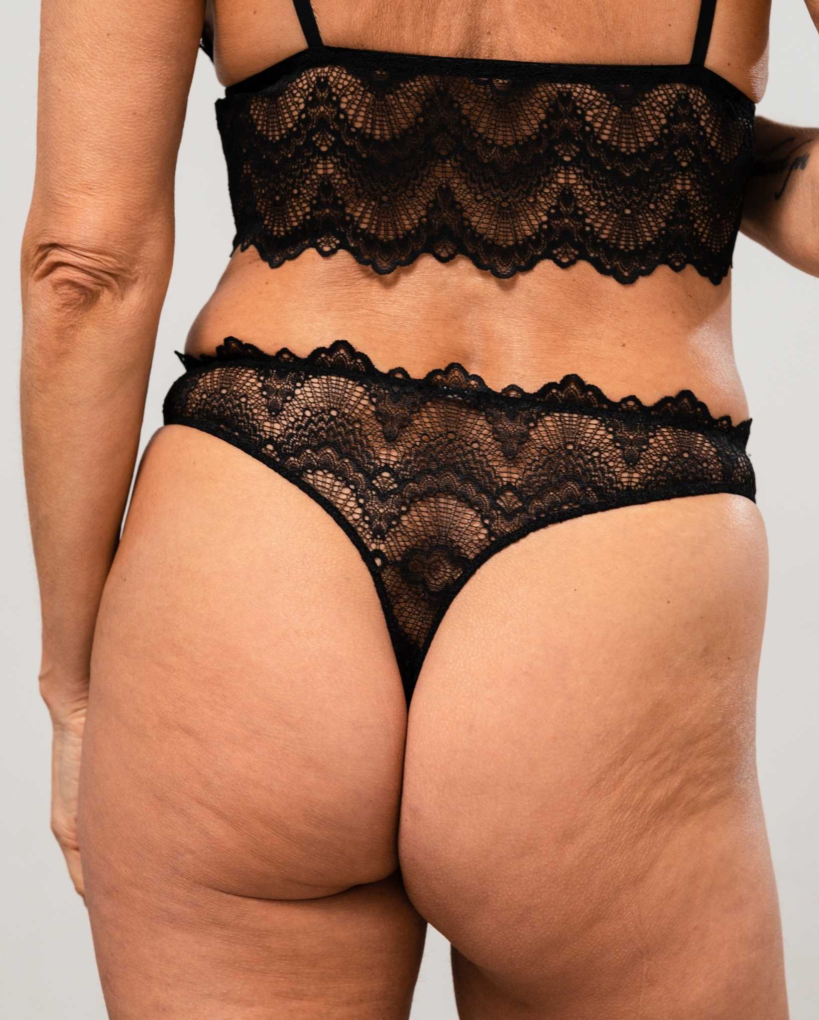 Lace Thong Black - Image 7