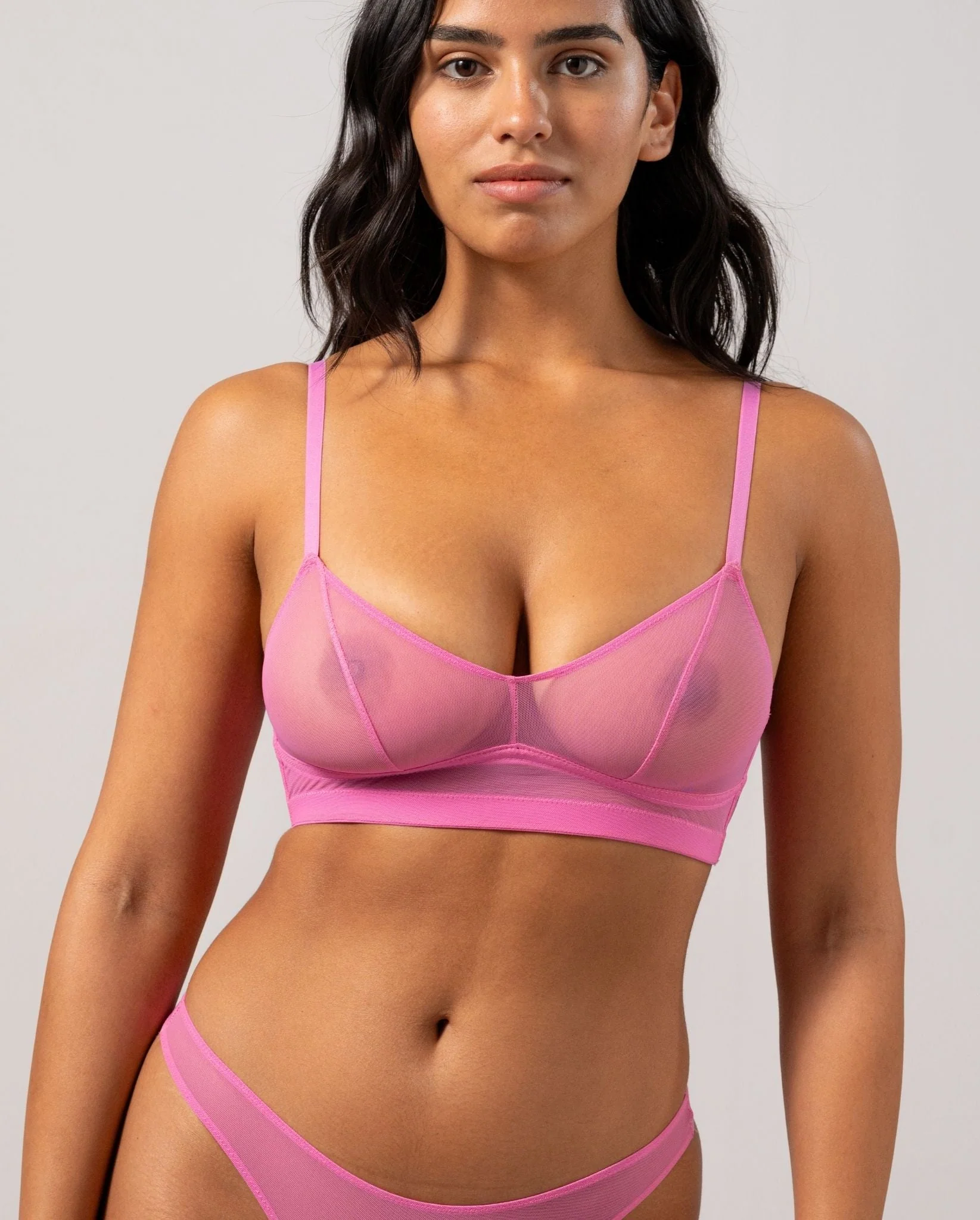 Mesh Balconette Candy Pink - Image 5