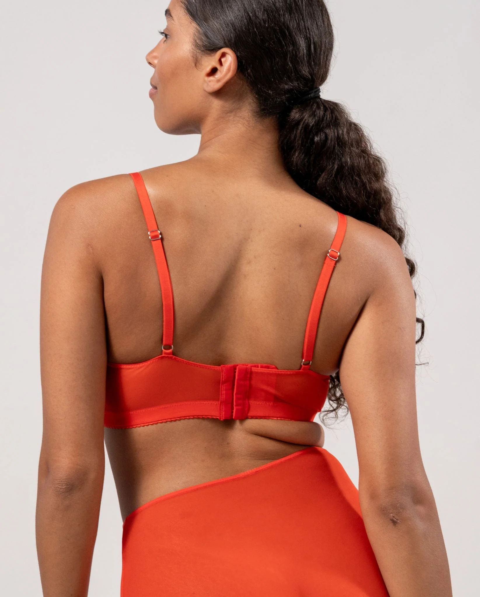 Mesh Balconette Fiery Red - Image 6