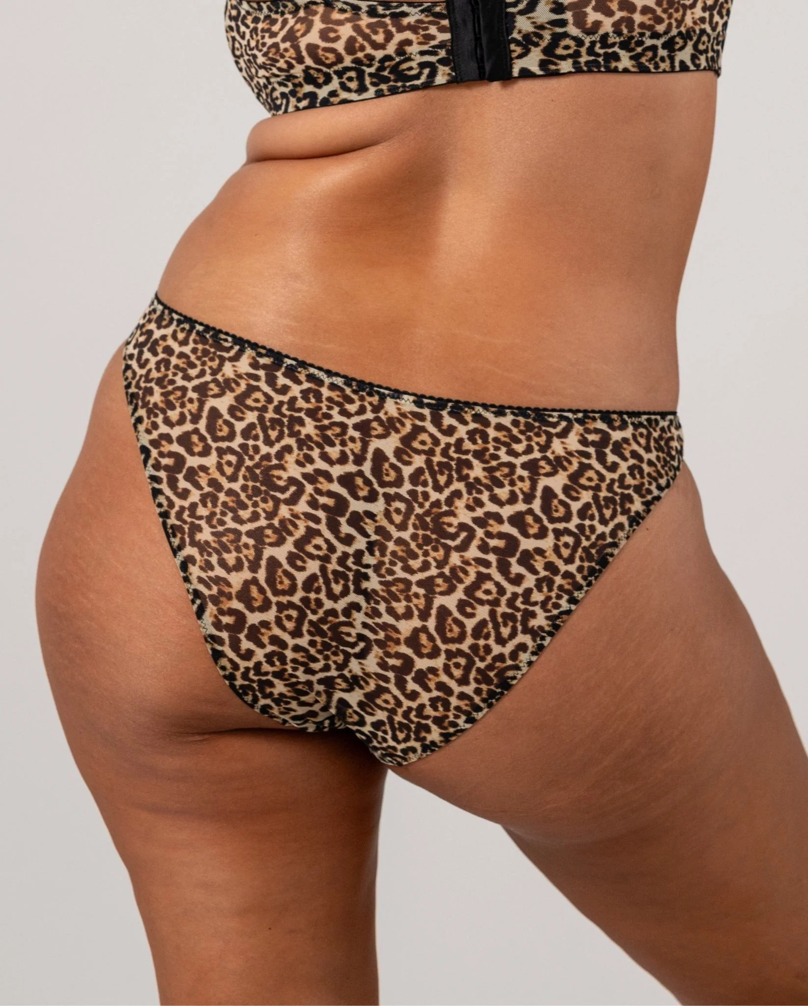 Mesh Bikini Briefs Leopard - Image 5