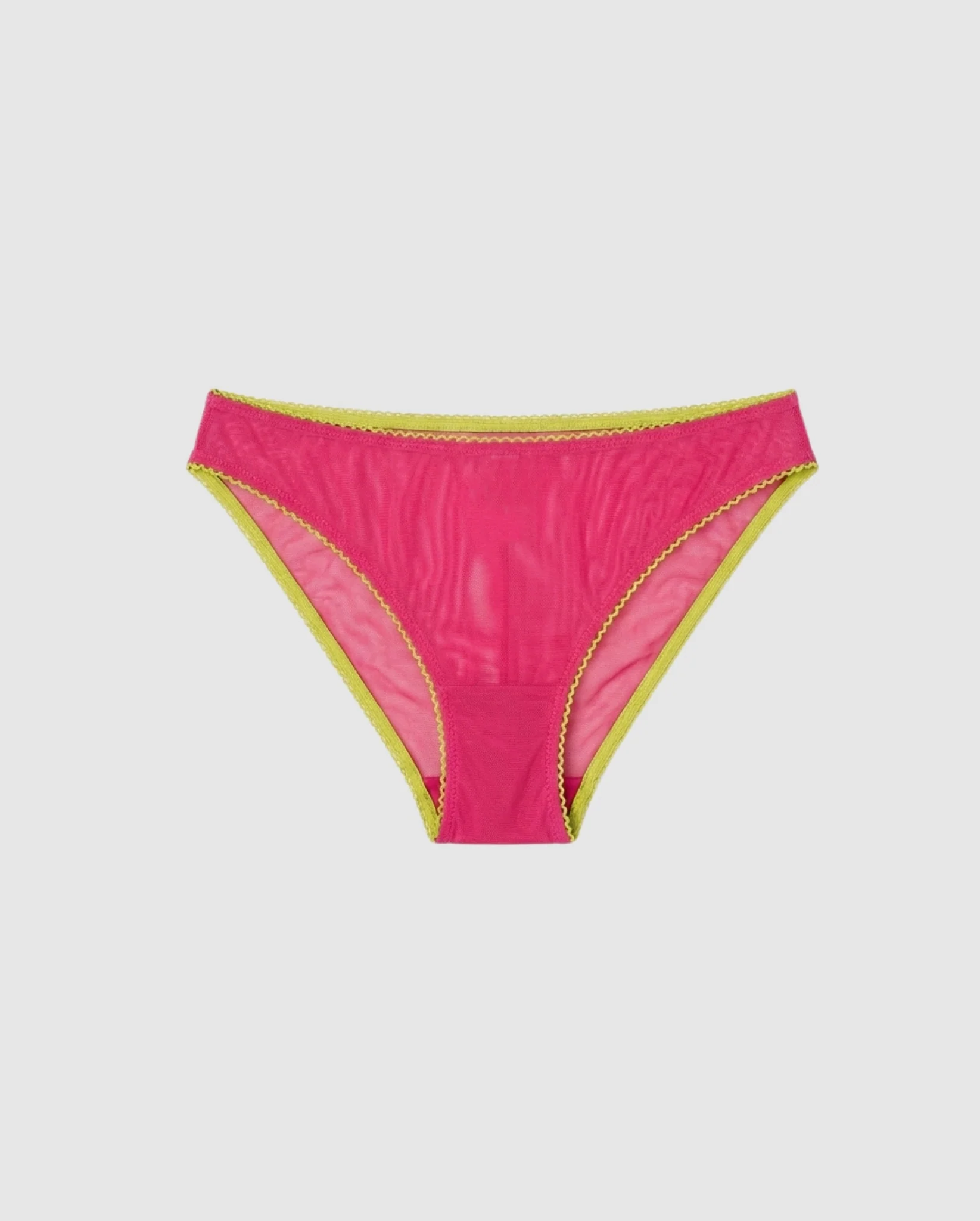 Mesh Bikini Briefs Fuchsia - Image 2