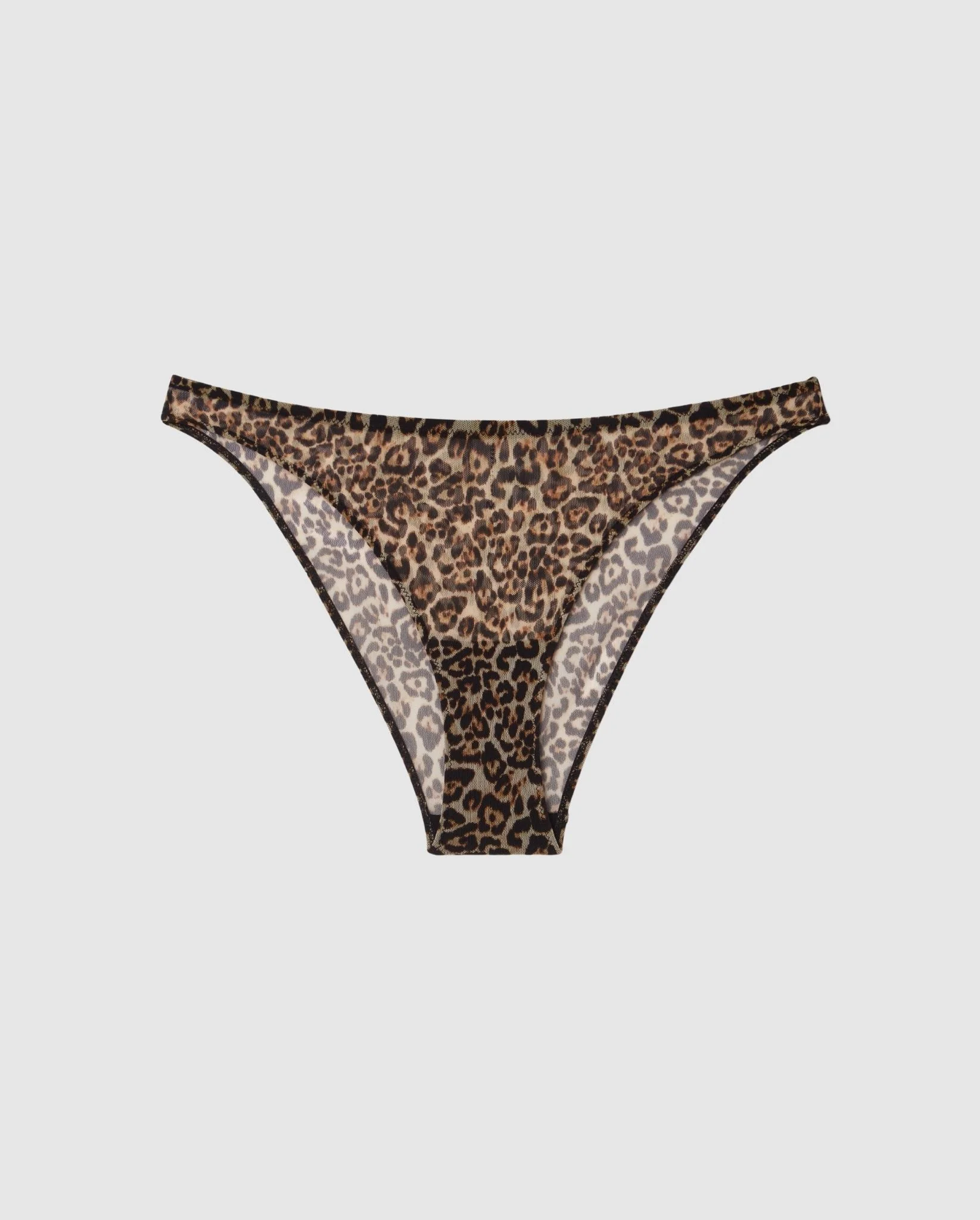 Mesh Bikini Briefs Leopard - Image 2