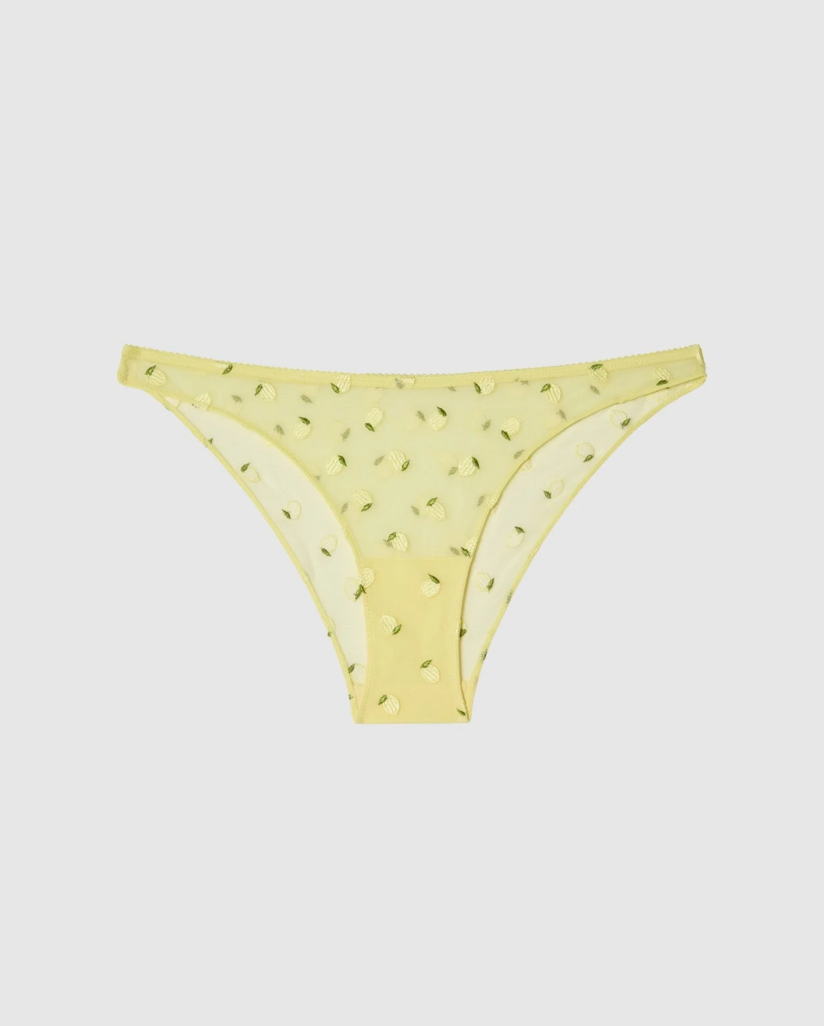 Mesh Bikini Briefs Light Yellow - Image 2