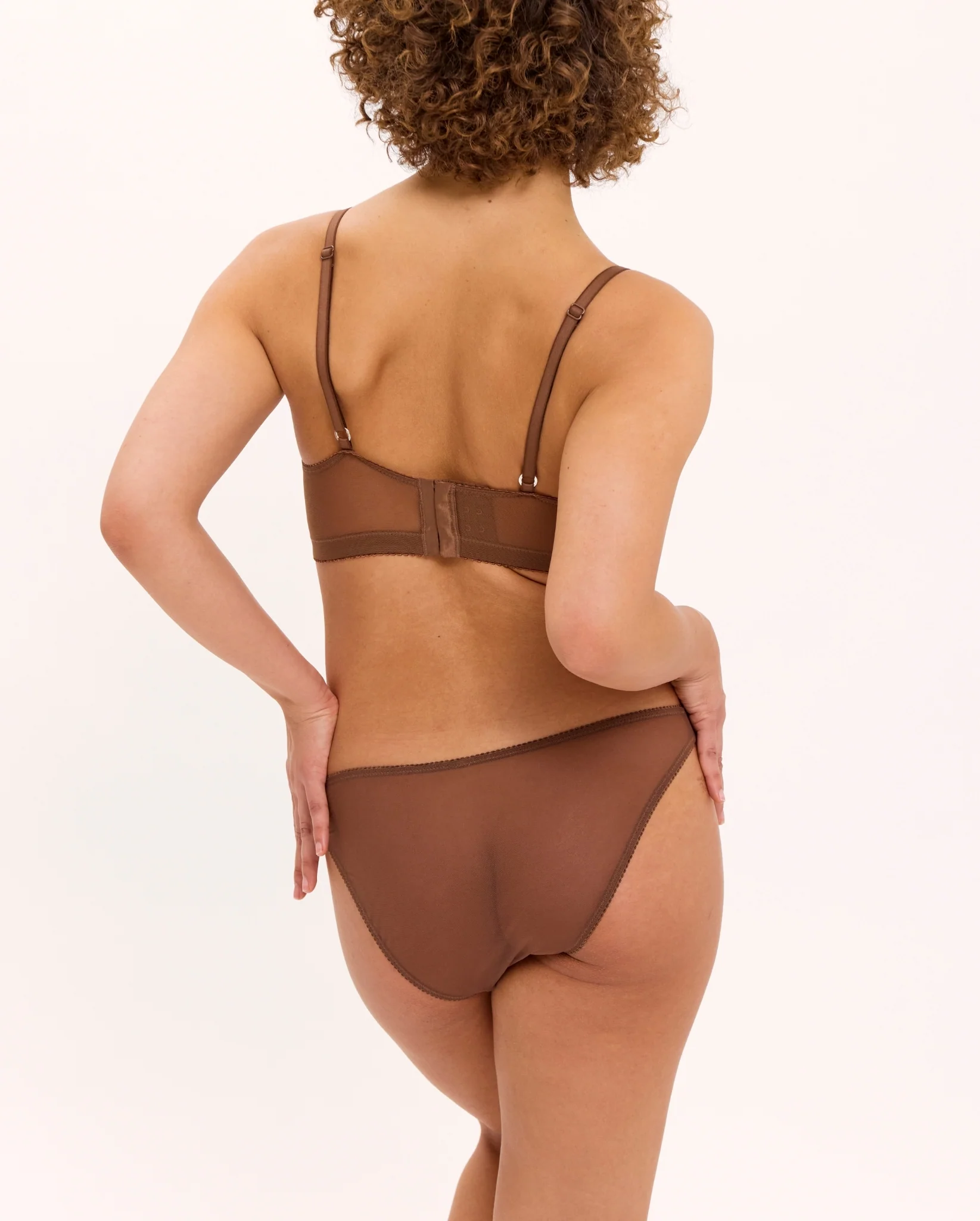 Mesh Bikini Briefs Mocha - Image 4