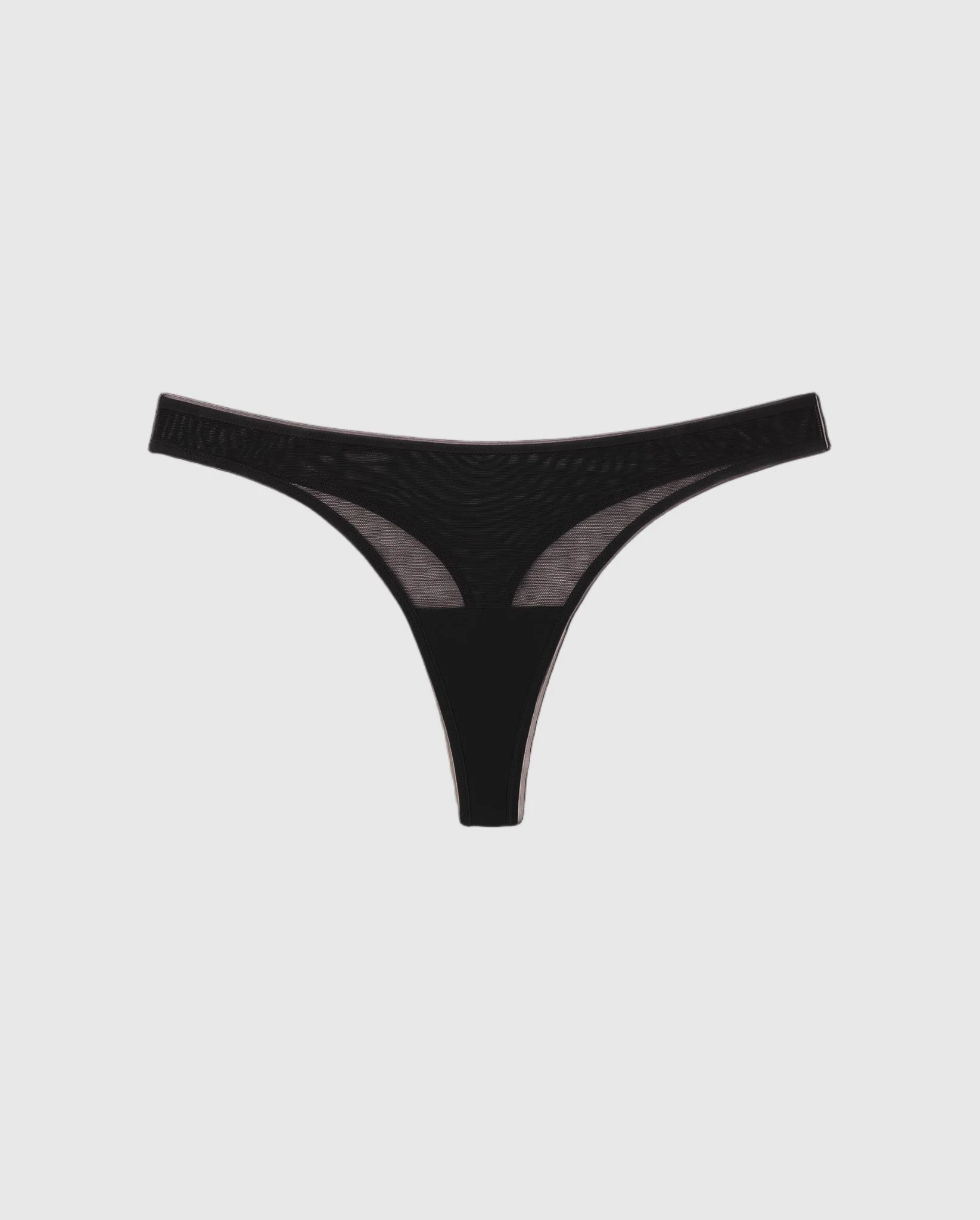 Mesh Dipped Thong Black - Image 2