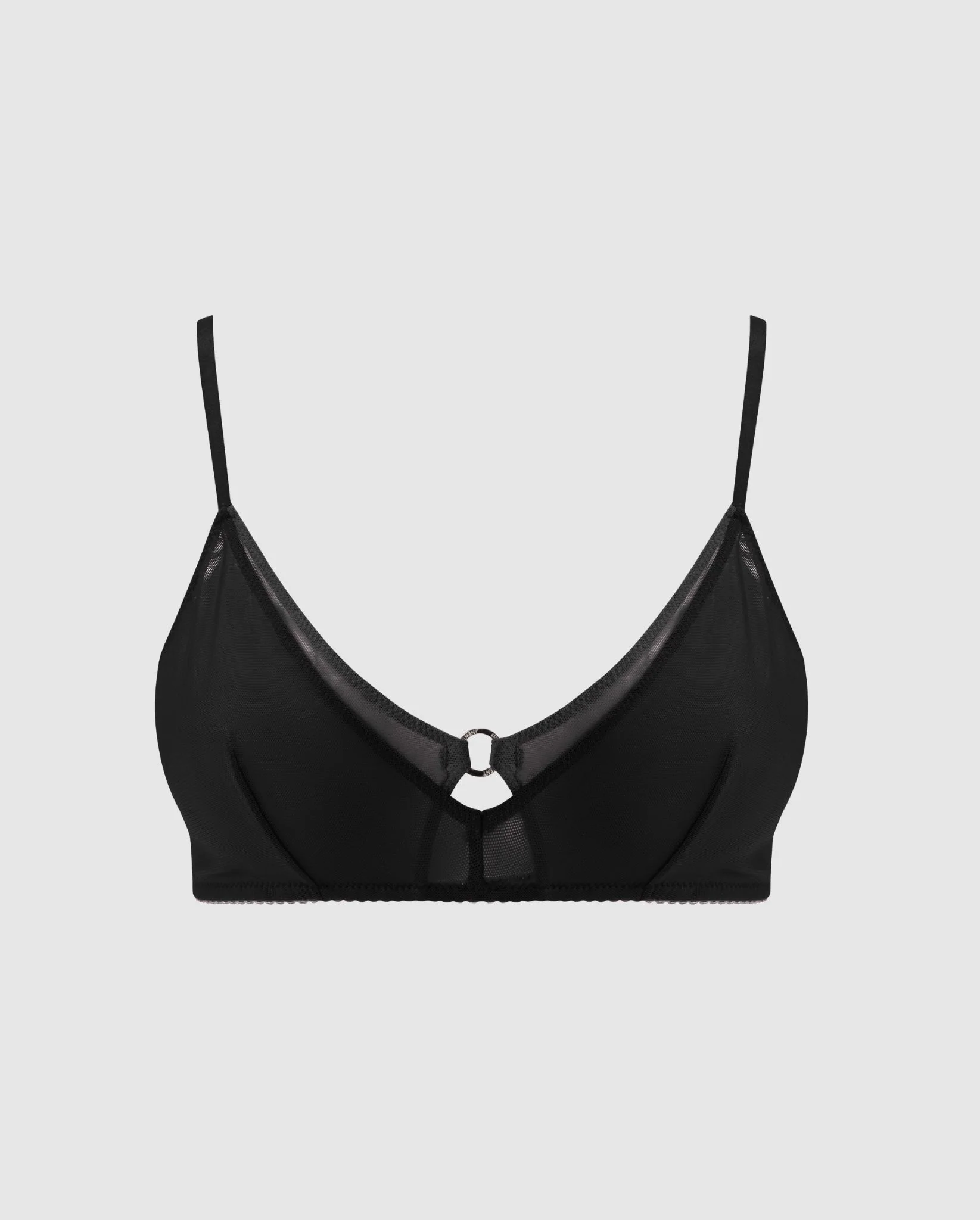 Mesh Double Triangle+ Bralette Black - Image 2